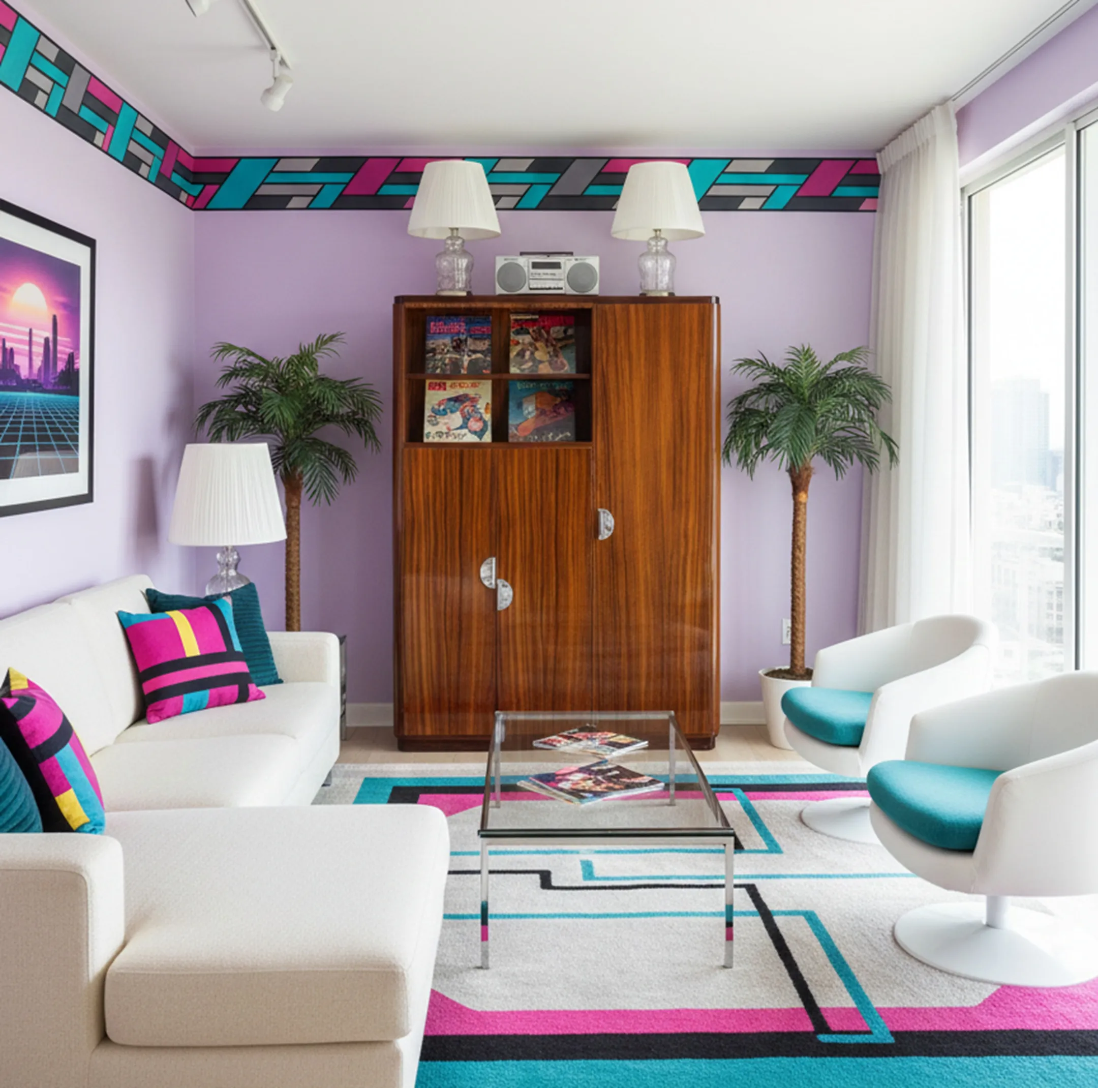 античный книжный шкаф с книгами и декором