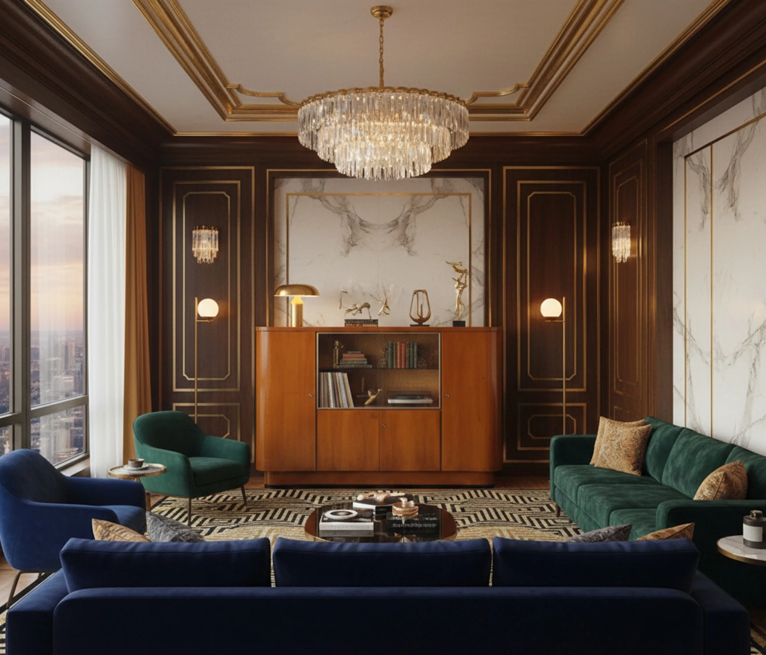 bar antigo em ambiente elegante e moderno