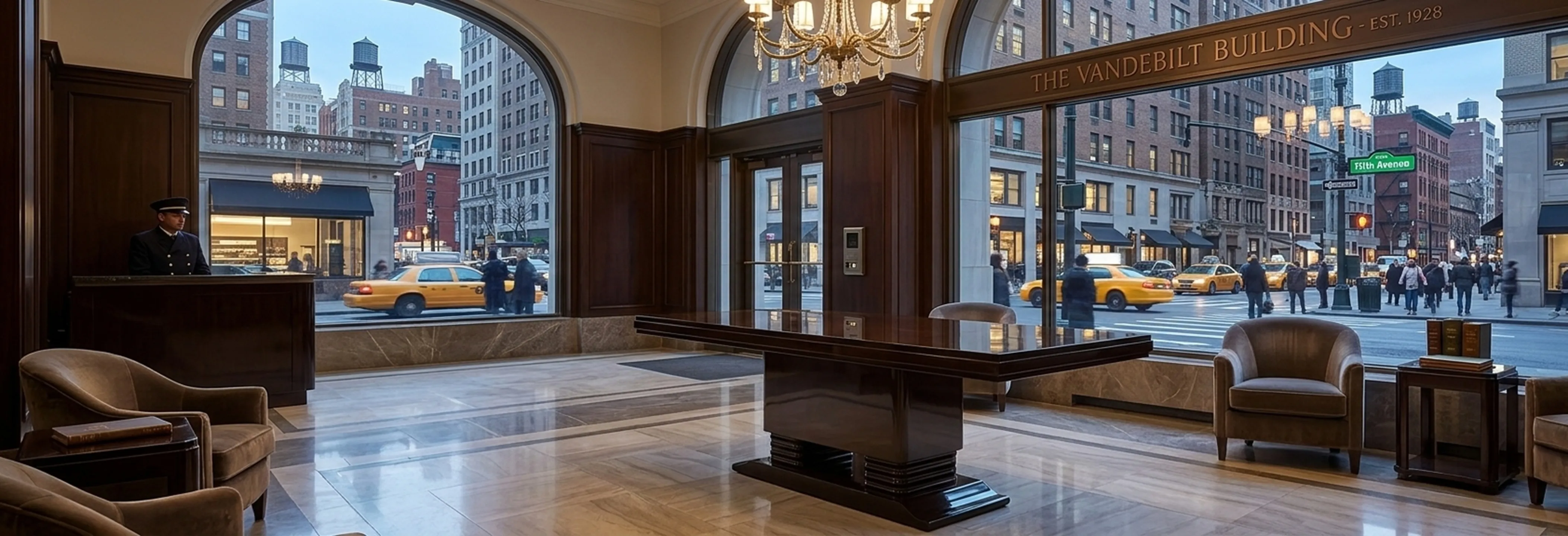 Mesa de comedor antigua para diez personas en un ambiente elegante.