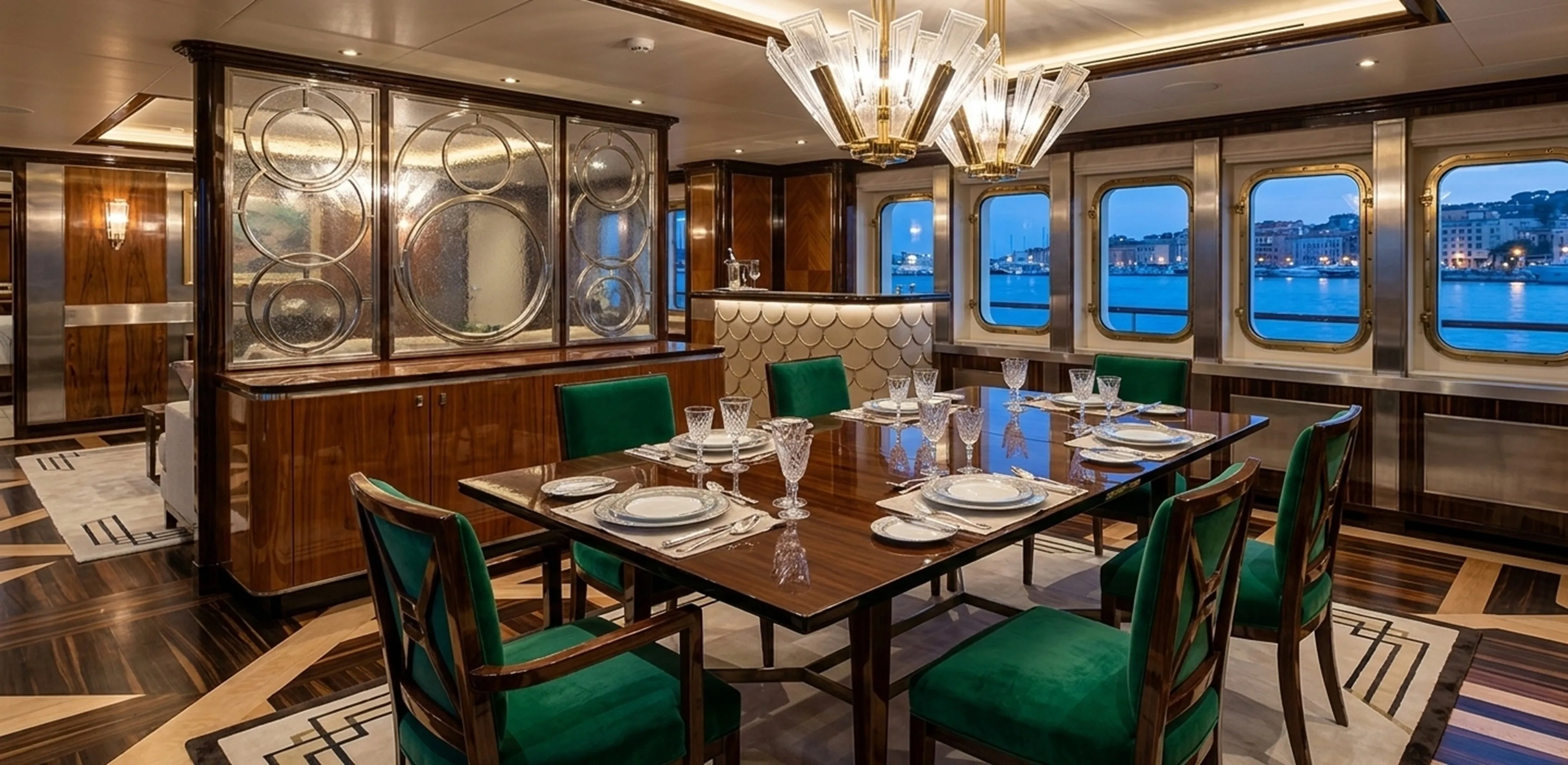 Tavolo da pranzo antico per 10 o 6 persone in un ambiente elegante