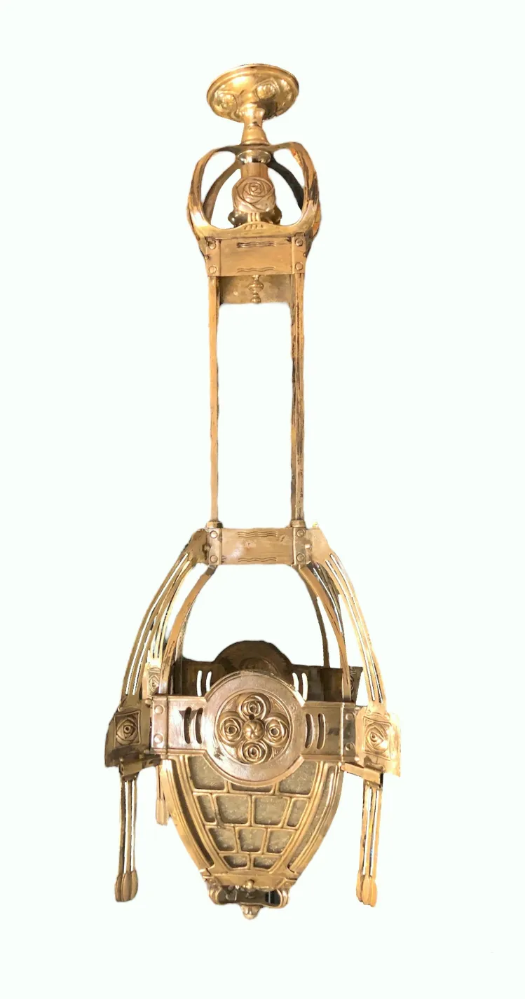 antique lantern with decorative design and intricate details