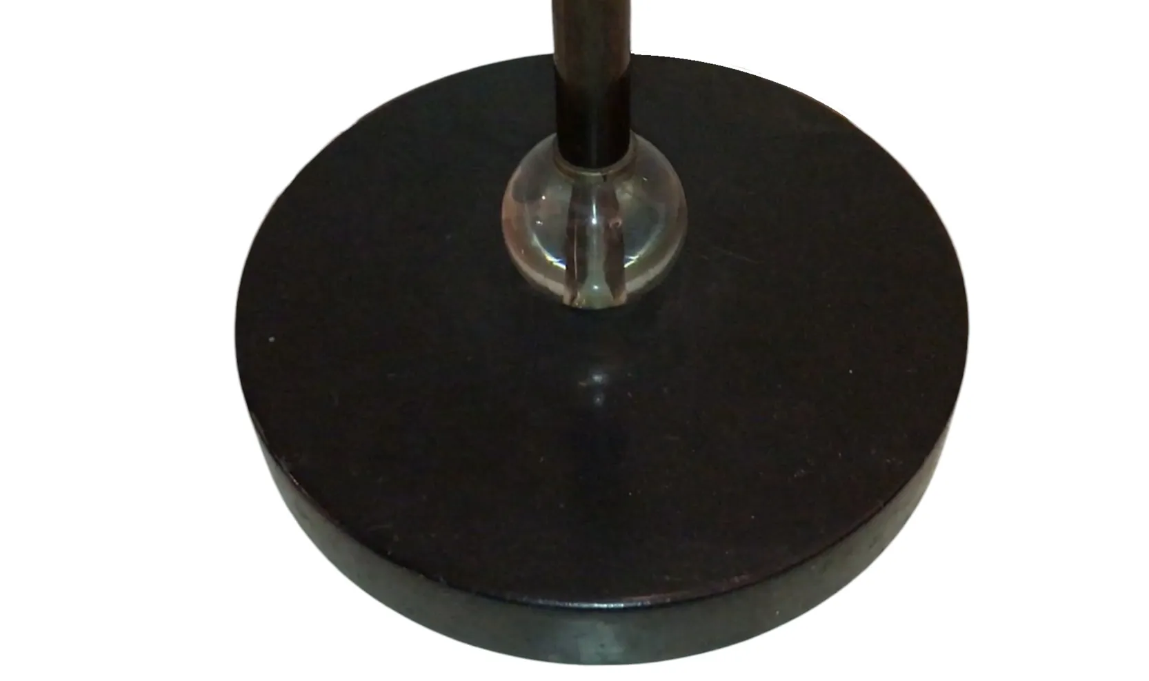 Base rotonda di lampada da terra antica con design art déco