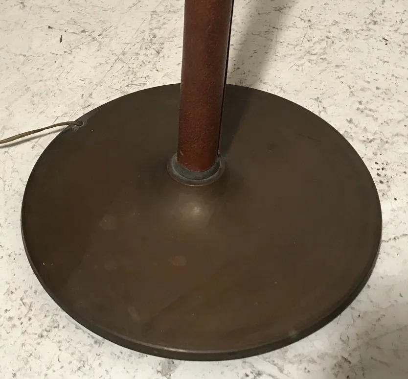 base ronde de torchiere avec mât