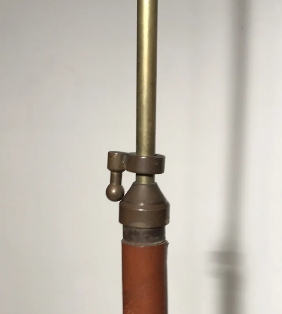 Antique floor lamp with decorative details