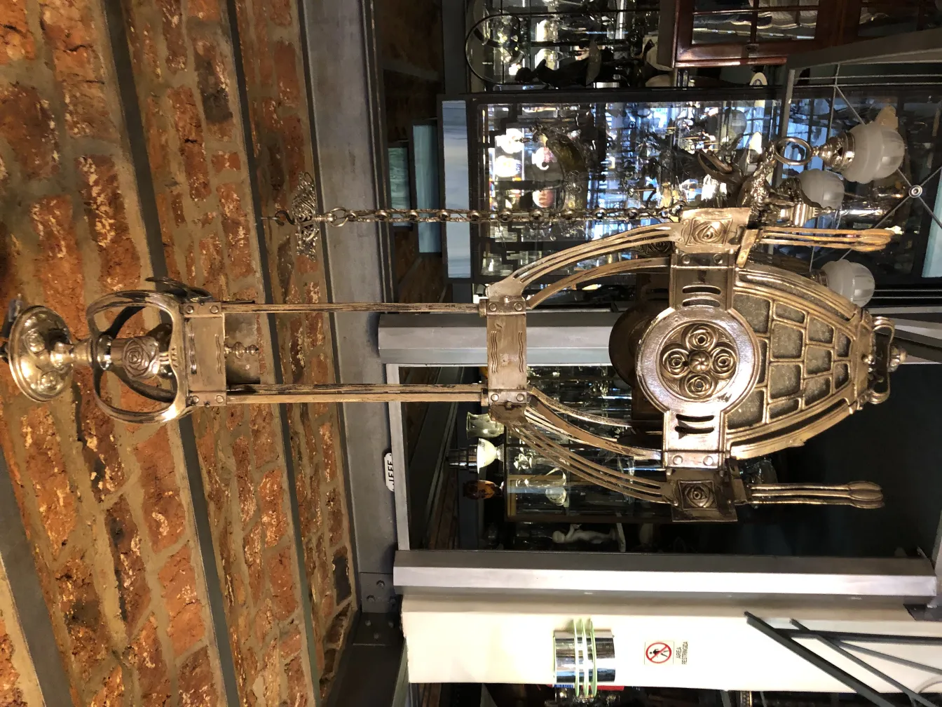 antique wall lantern with elegant design and vintage details