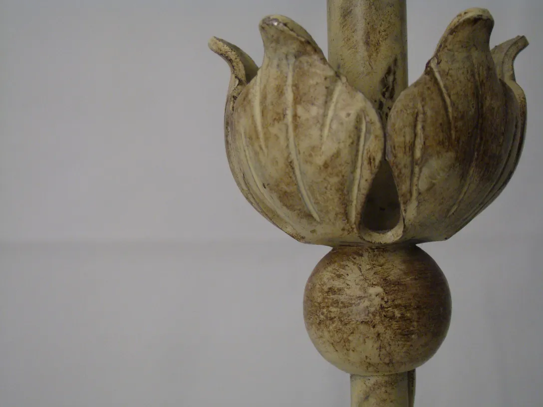 Antique table lamp featuring Art Deco aesthetic and decorative elements