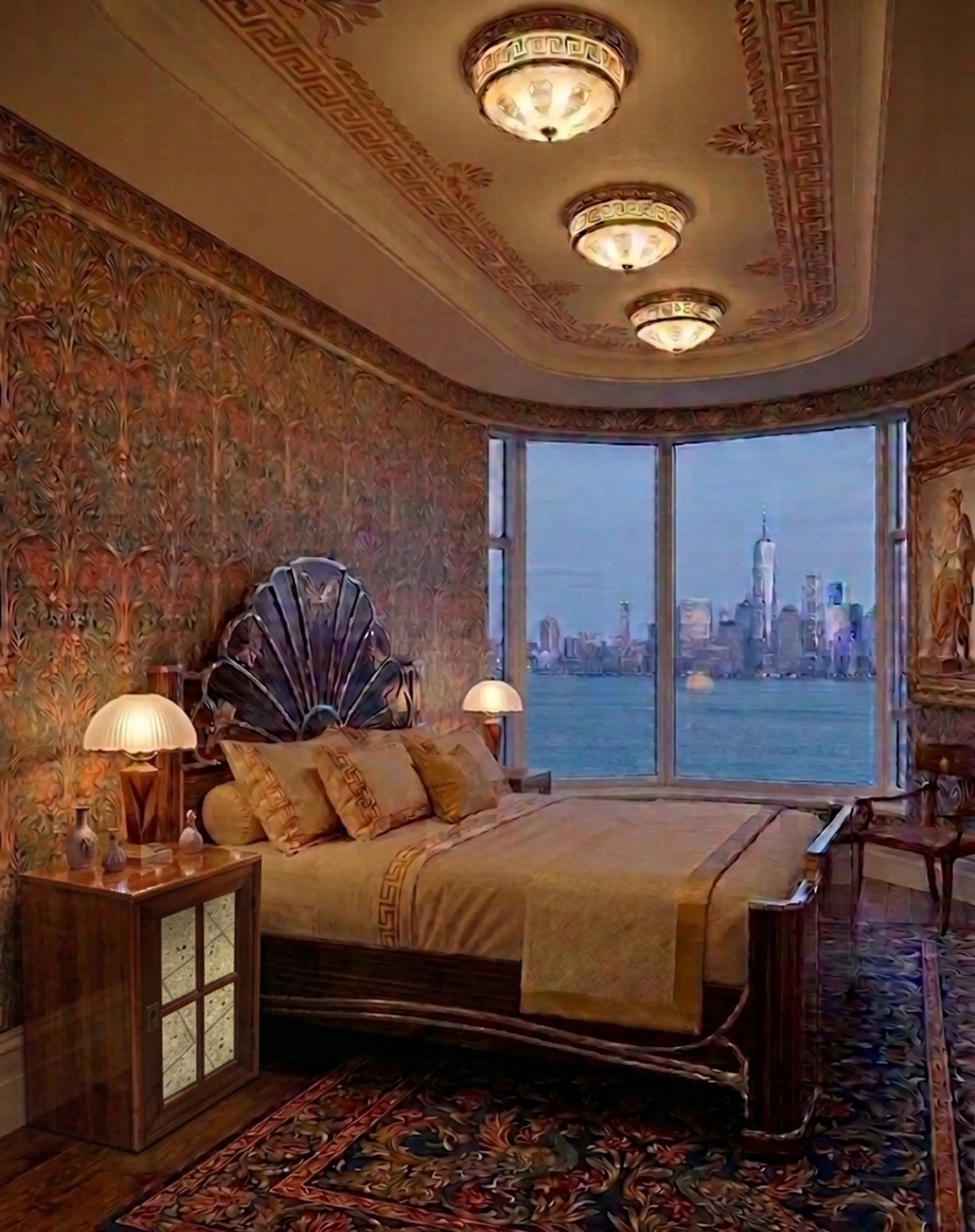 प्राचीन-बसने-बगल-टेबल-की-फाइन-डिटेल्स-के-साथ-आरामदायक-सेटिंग