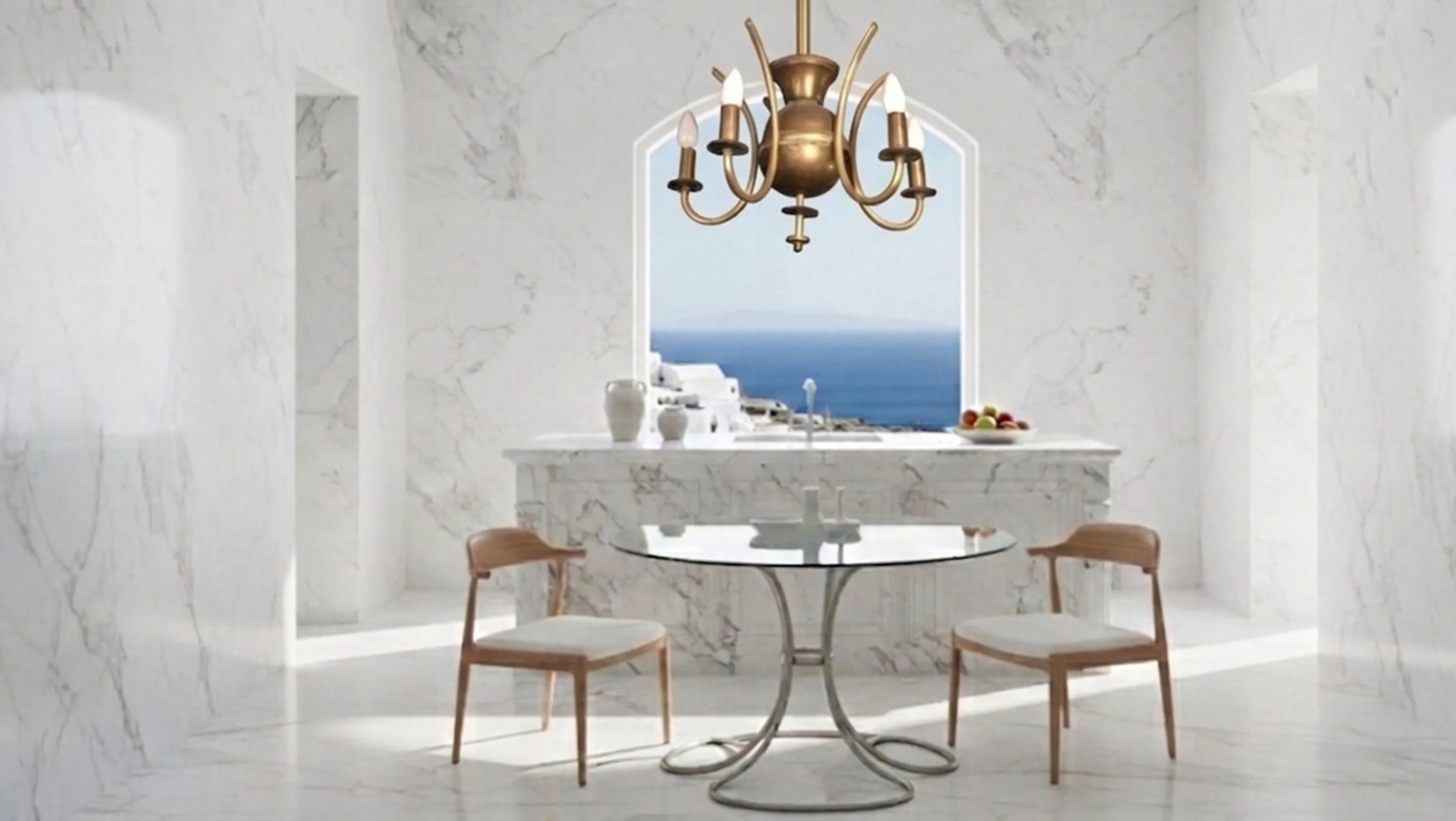 antique hanging lamp, elegant, in a bright environment