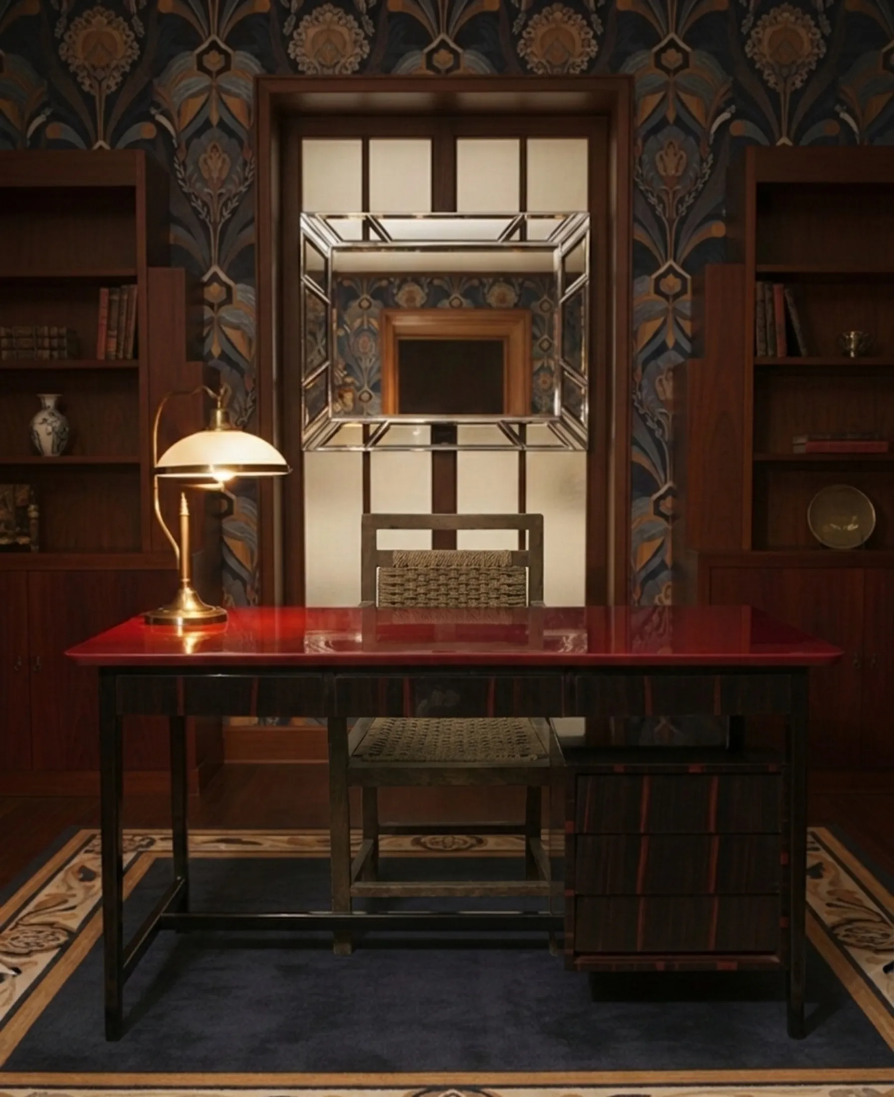 Antique armchair in an elegant and sophisticated setting.