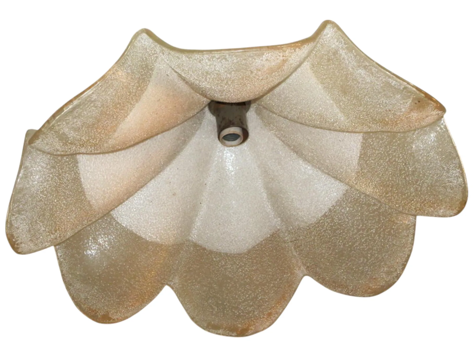 antique hanging lamp with floral shape and elegant detail