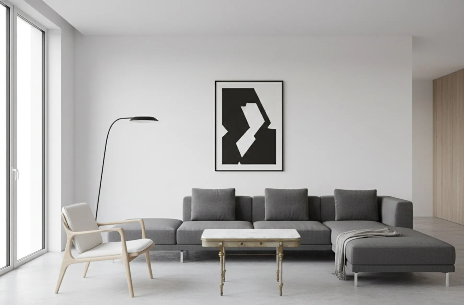 우아한 다리의 고전 정원 테이블, 현대적인 환경에서.