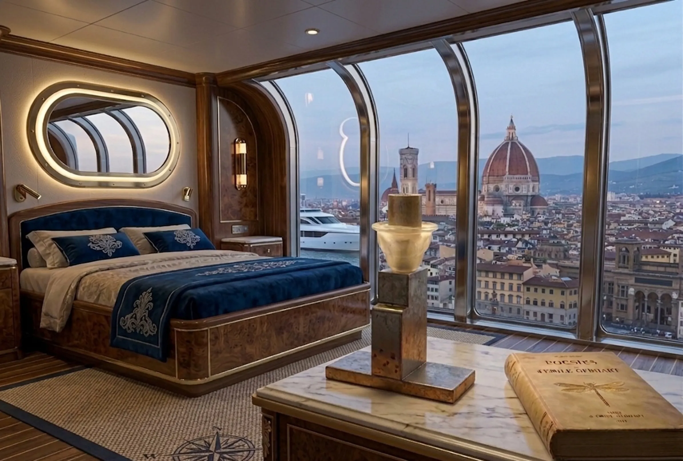 Prachin table lamp punarsathit karne ke liye ek shisht paridrisya mein.