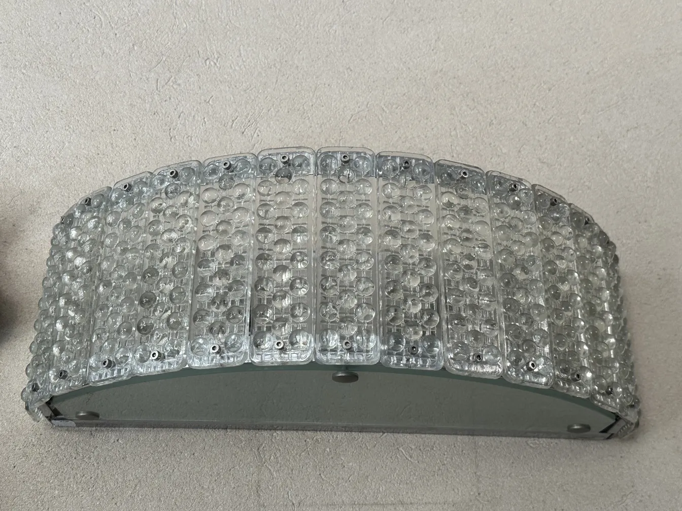 antiguos 4 apliques de pared brillantes con detalles decorativos en forma de burbujas