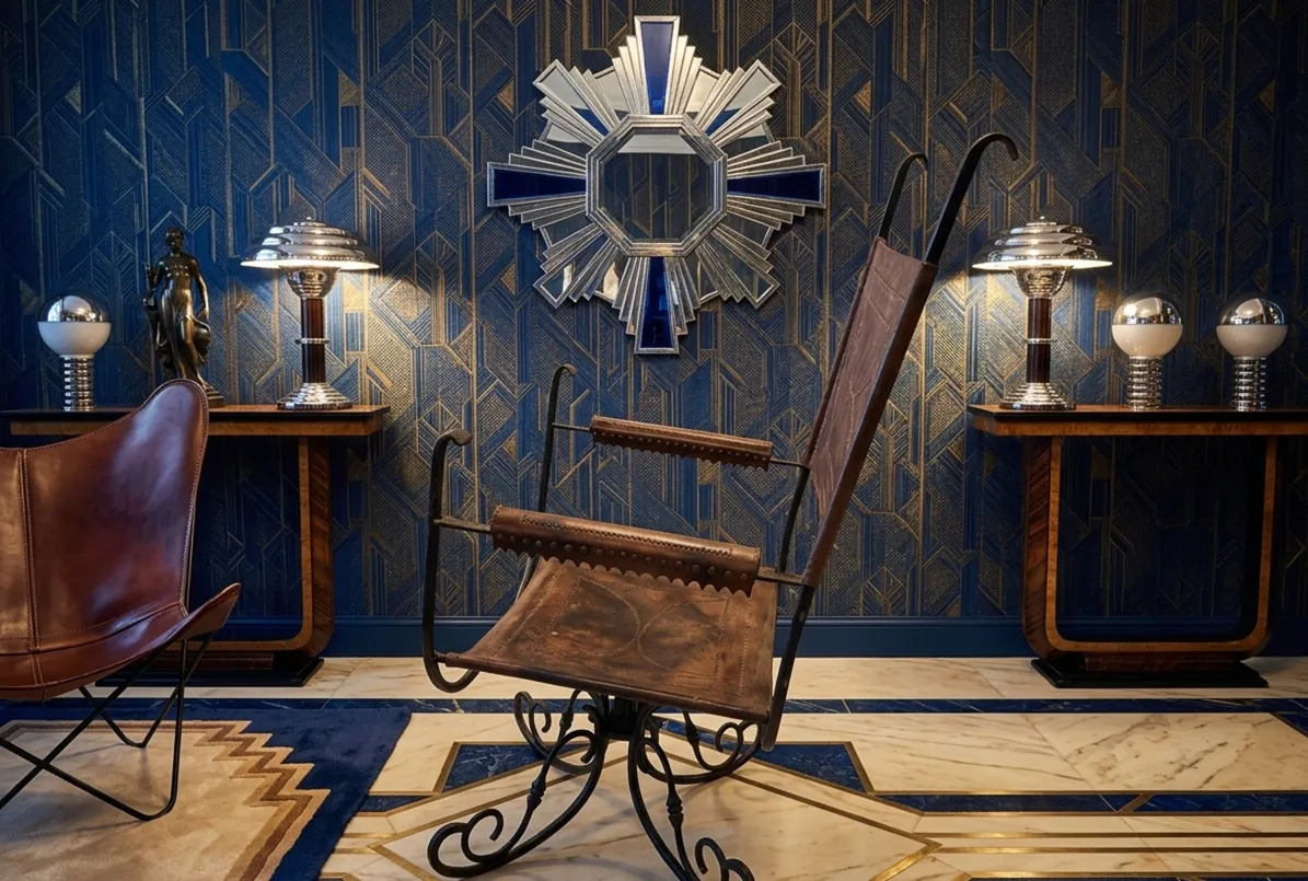 antique armchair with elegant design in a sophisticated setting