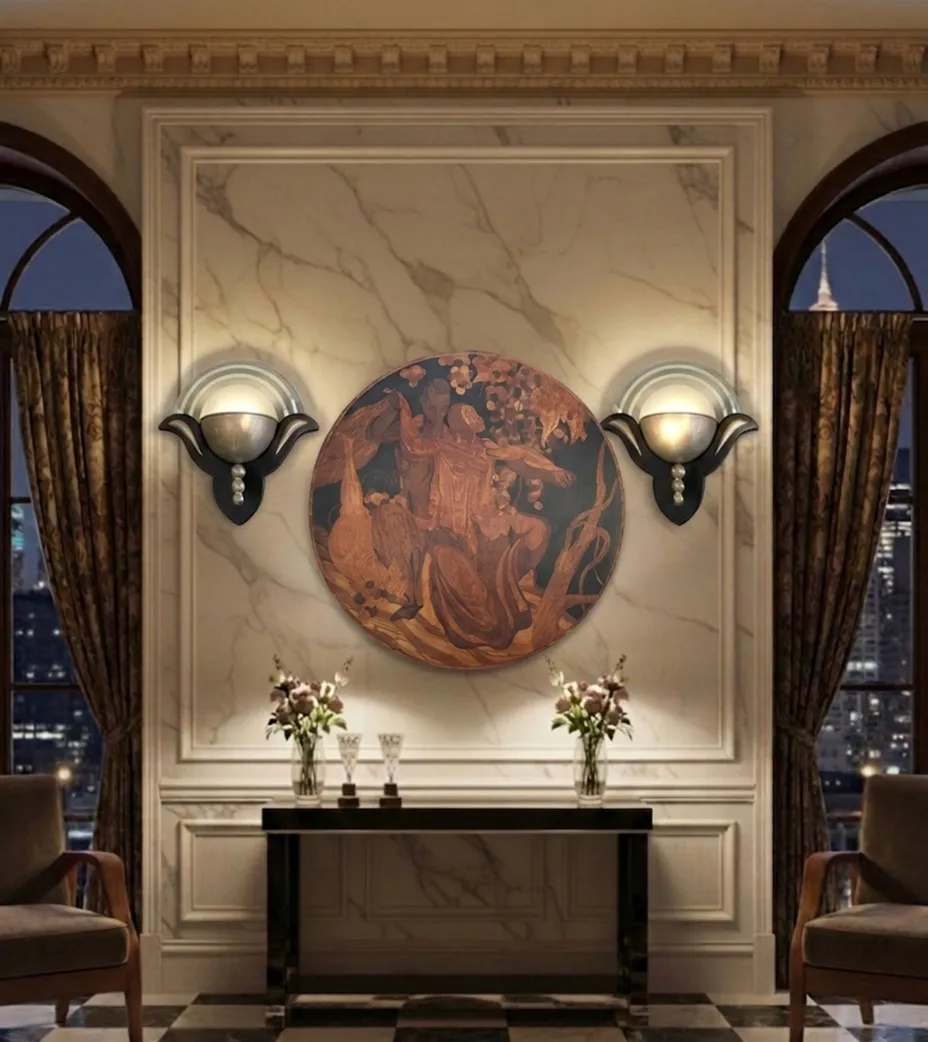 luminárias de parede decorativas com luz suave