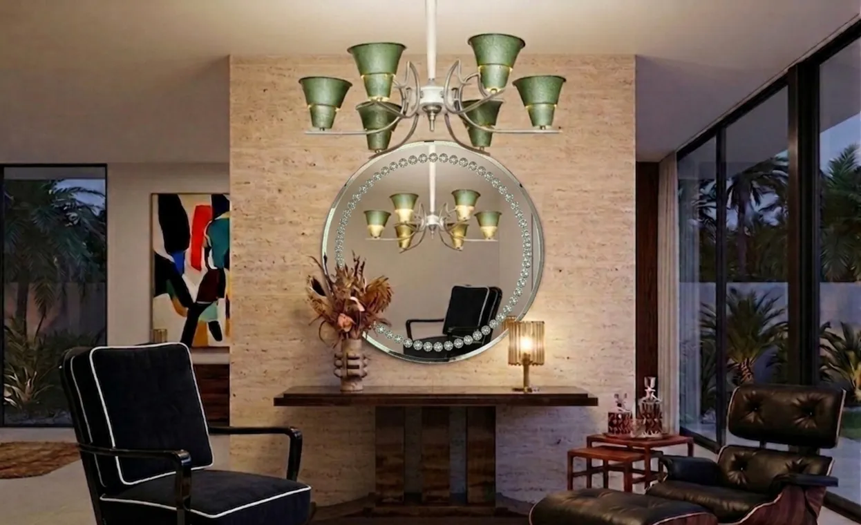 Console antica decorativa in un ambiente moderno