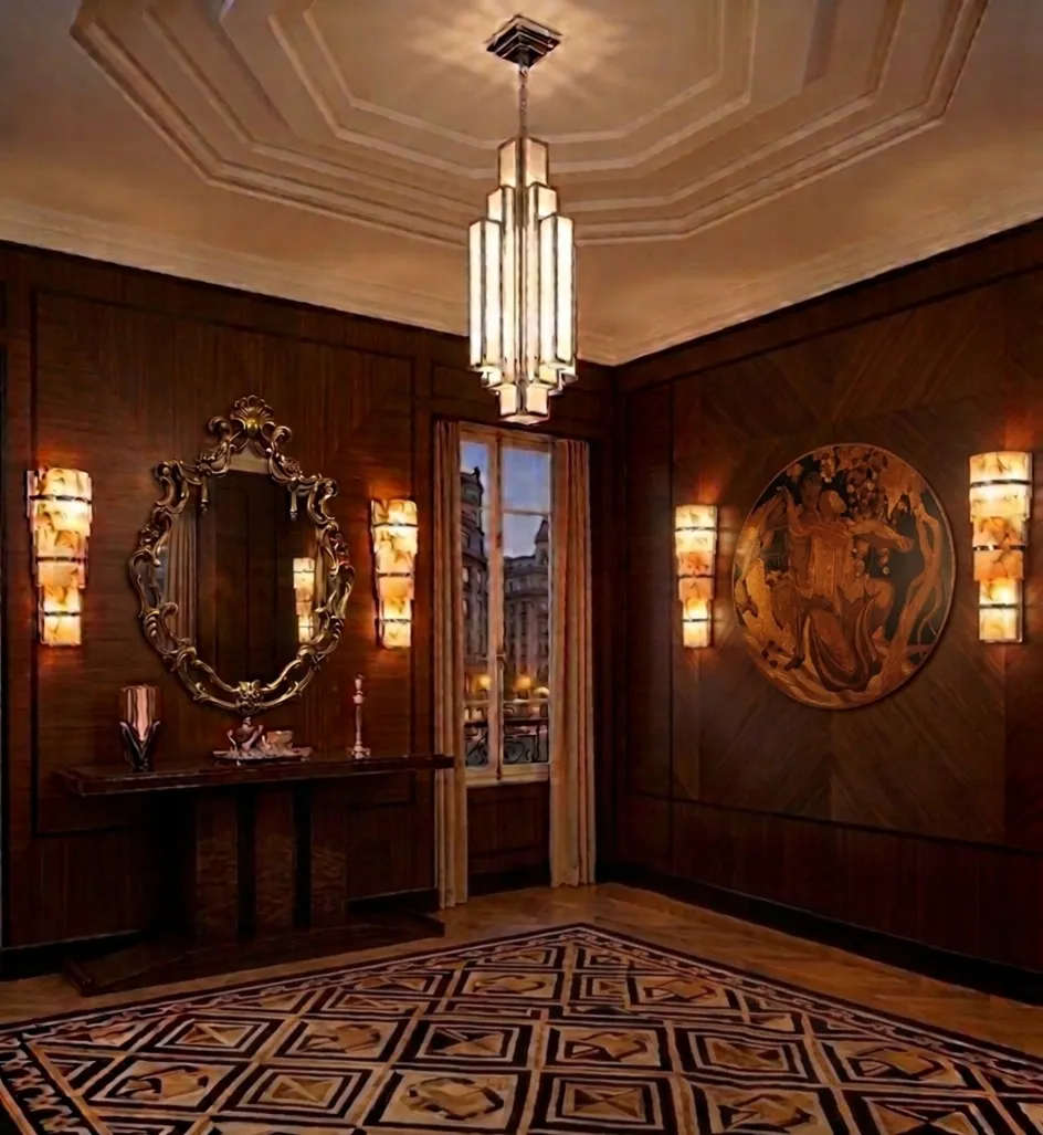 Antique decorative mirror in an elegant setting