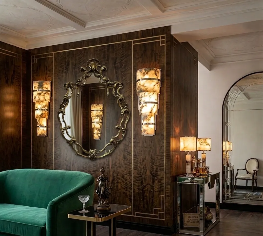 miroir ancien décoratif avec cadre orné