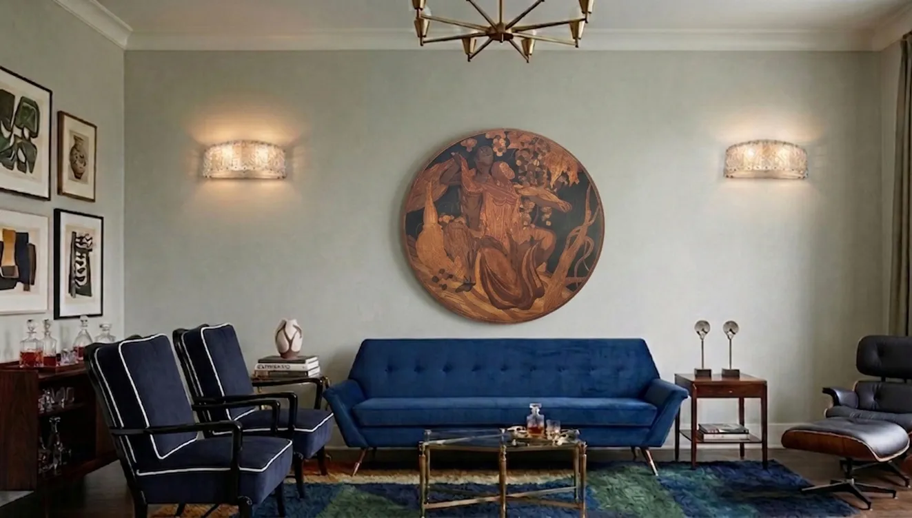 Two antique armchairs with elegant upholstery in a sophisticated setting