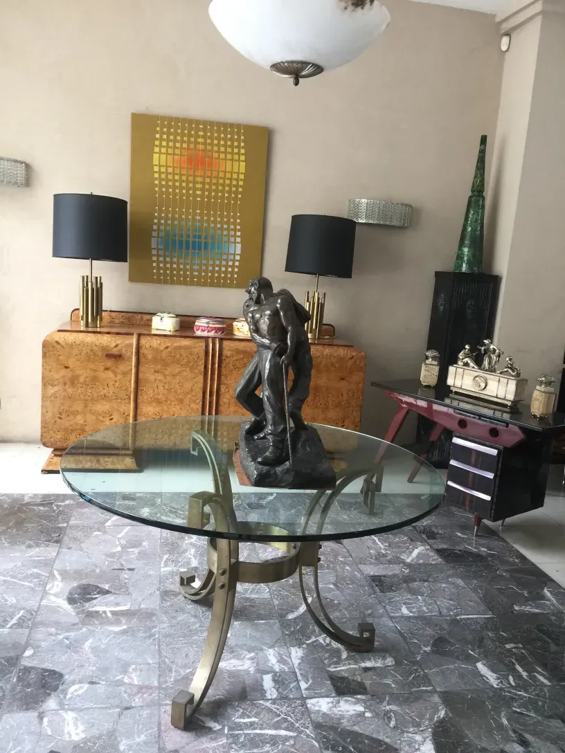 Antikes Gemälde von Ahende Wallferg mit lebhaften Farben und modernem Design.