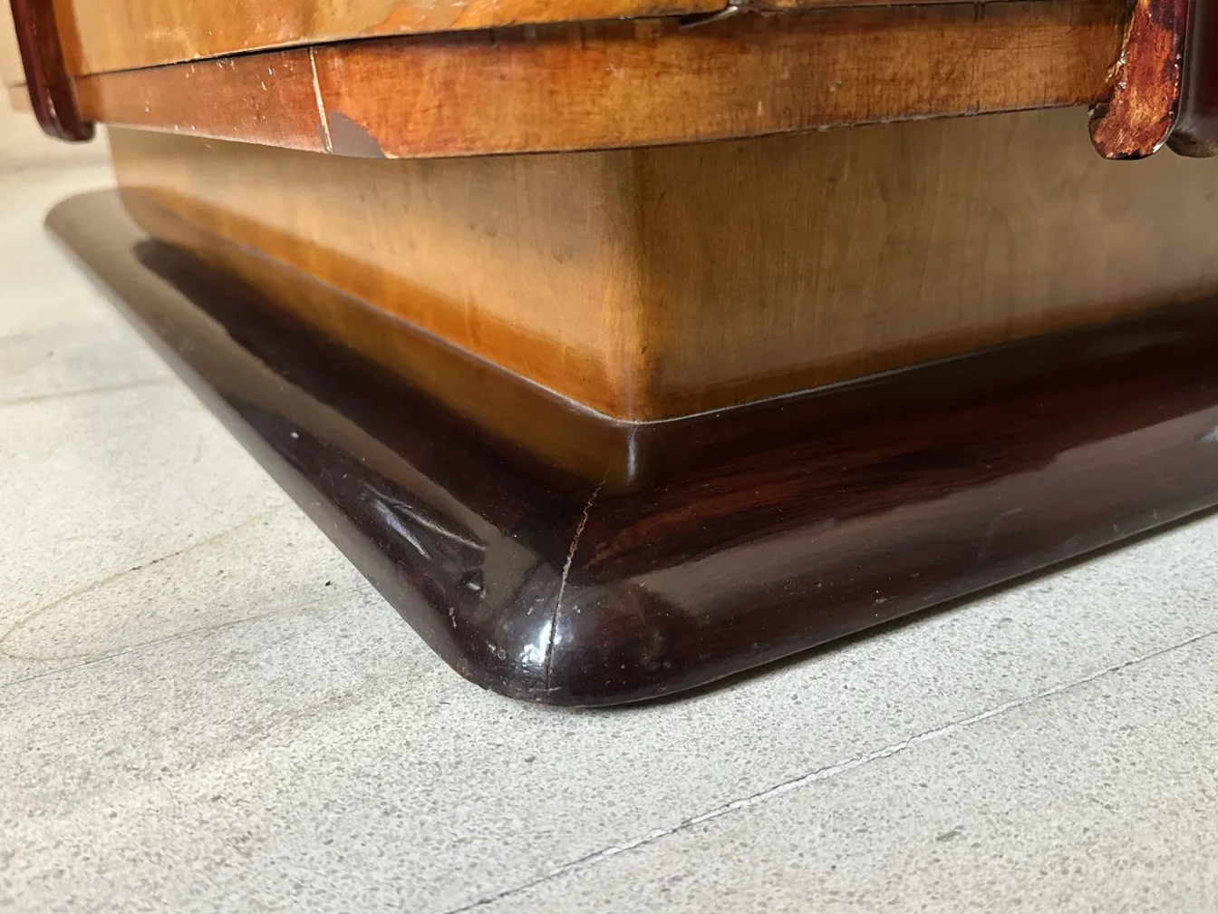 Antique sideboard with elegant Art Deco details.