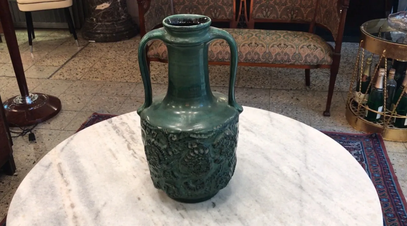 jarre ancienne en céramique Carstens Tönnieshof avec motif floral