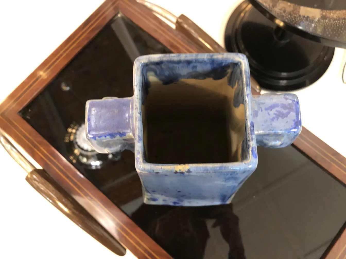 Antique ceramic vase from Pierrefonds with unique design