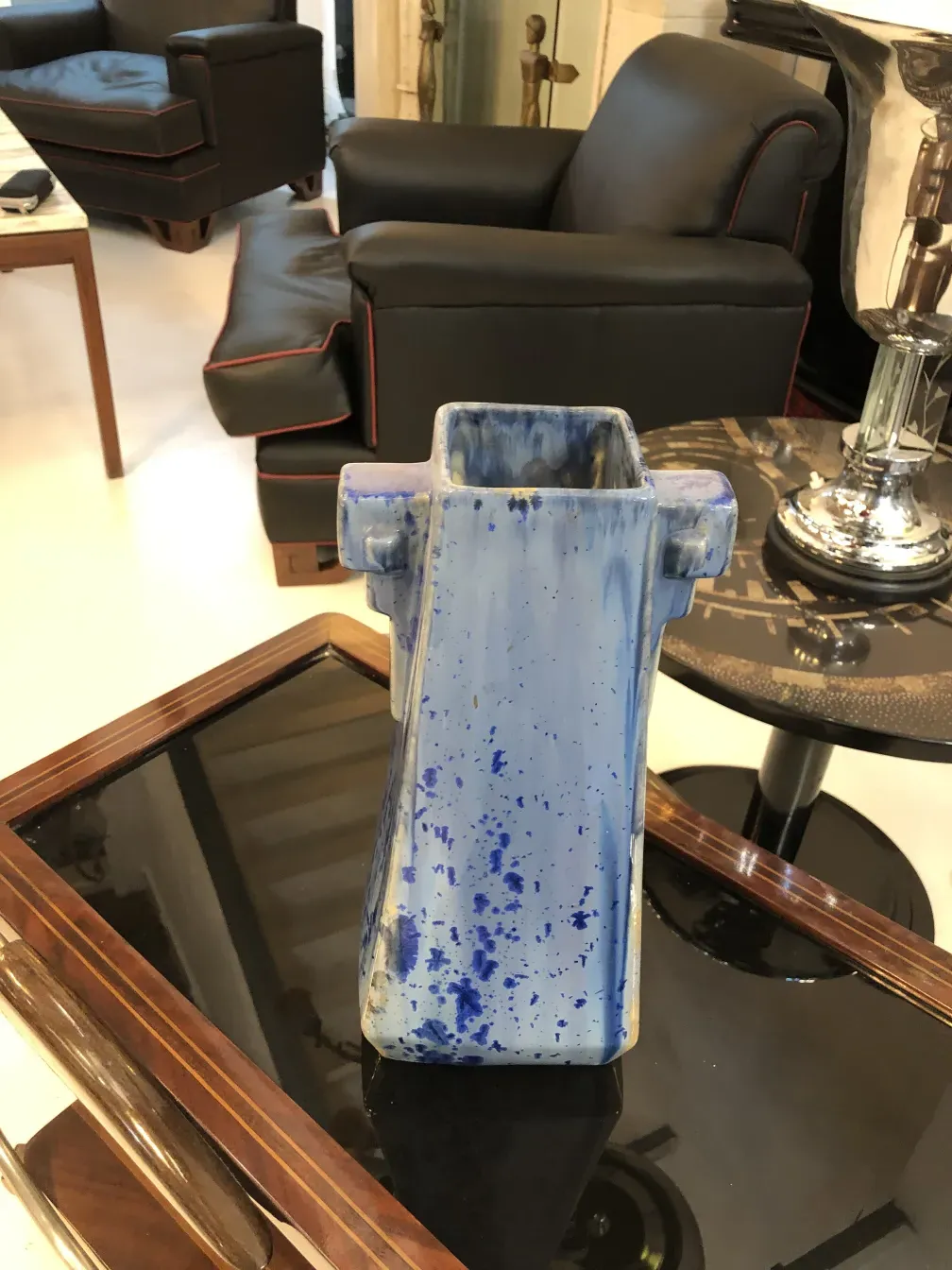 Antike Keramikvase aus Pierrefonds mit einzigartigem Design