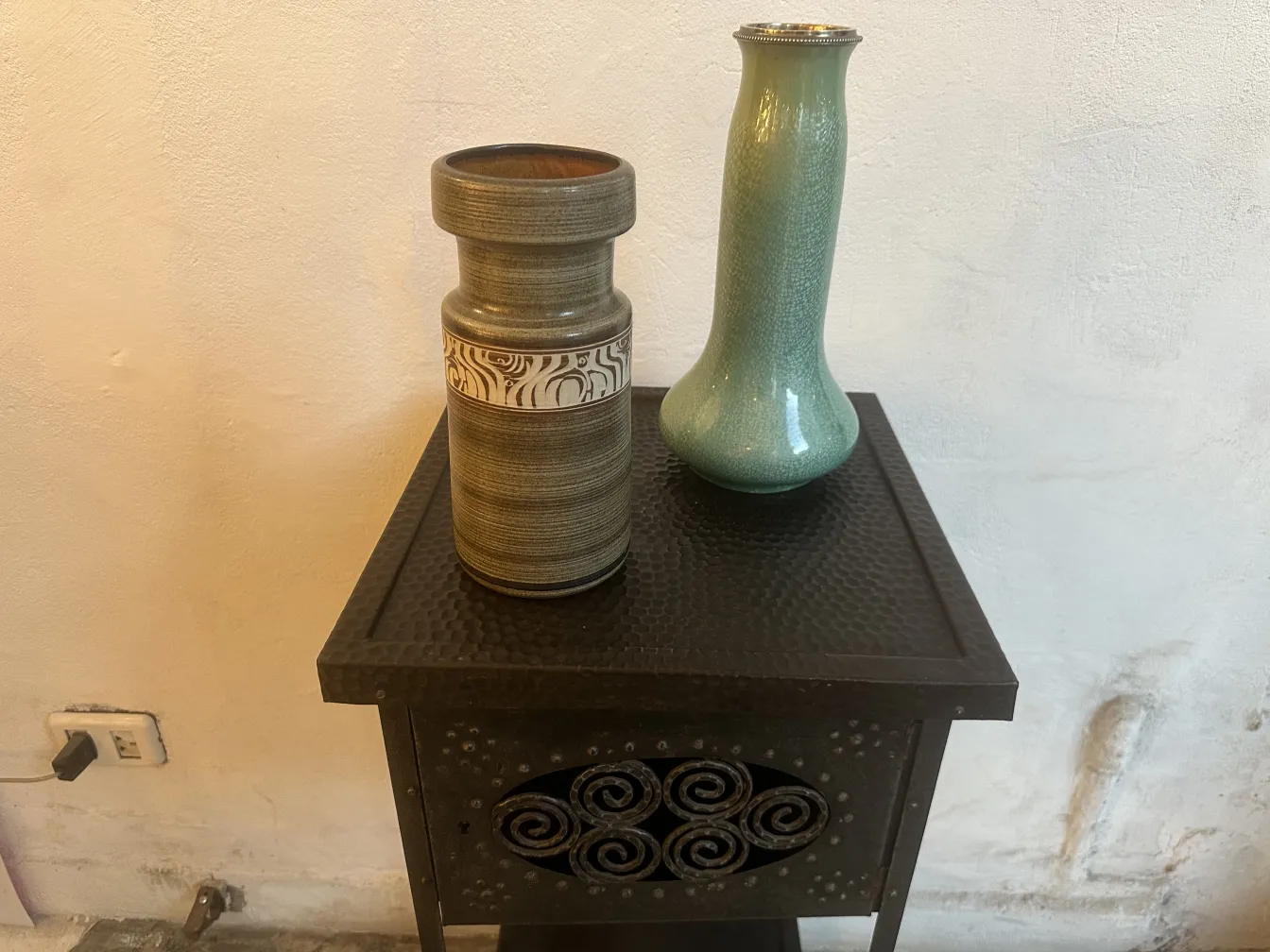 Vasi antichi in ceramica Sarreguemines, colori variati