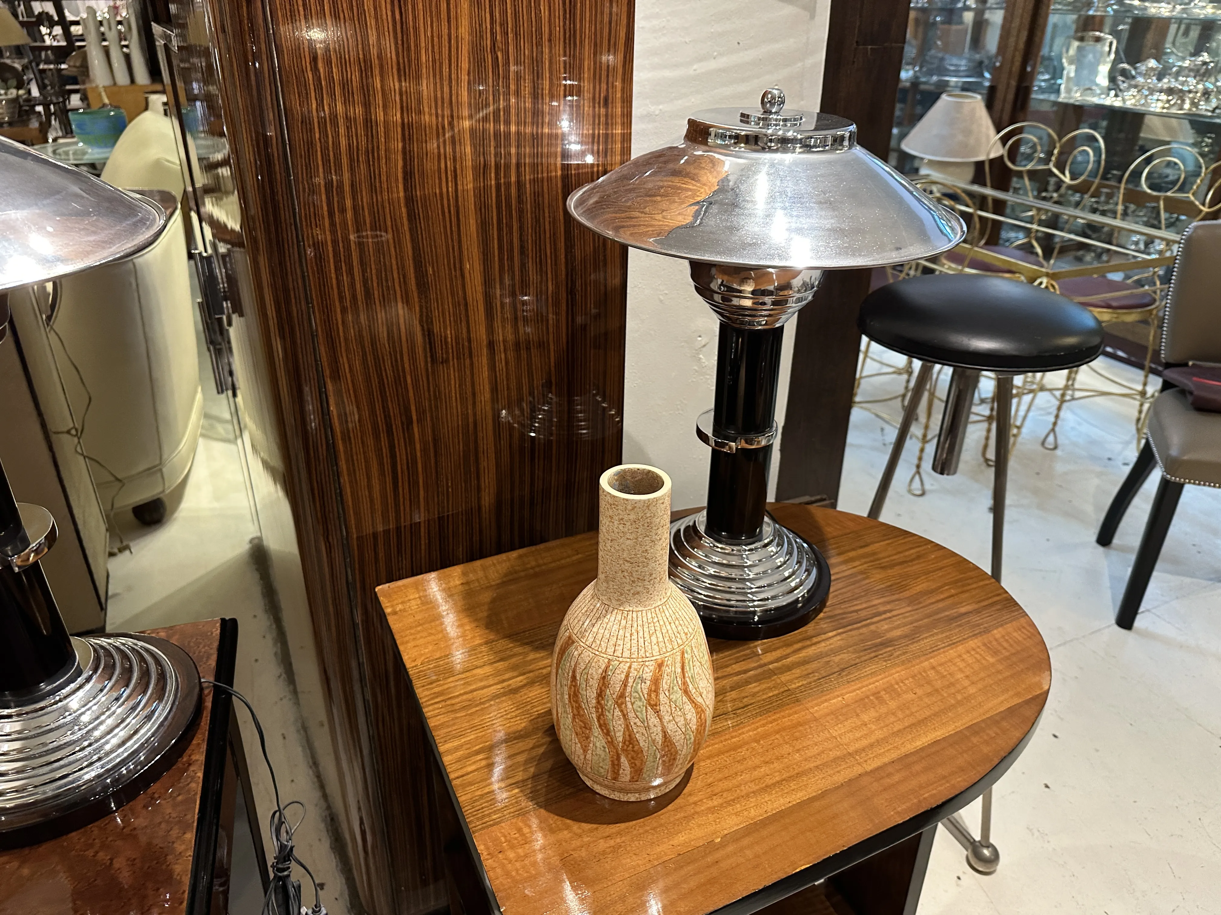Antique decorative vase in a setting