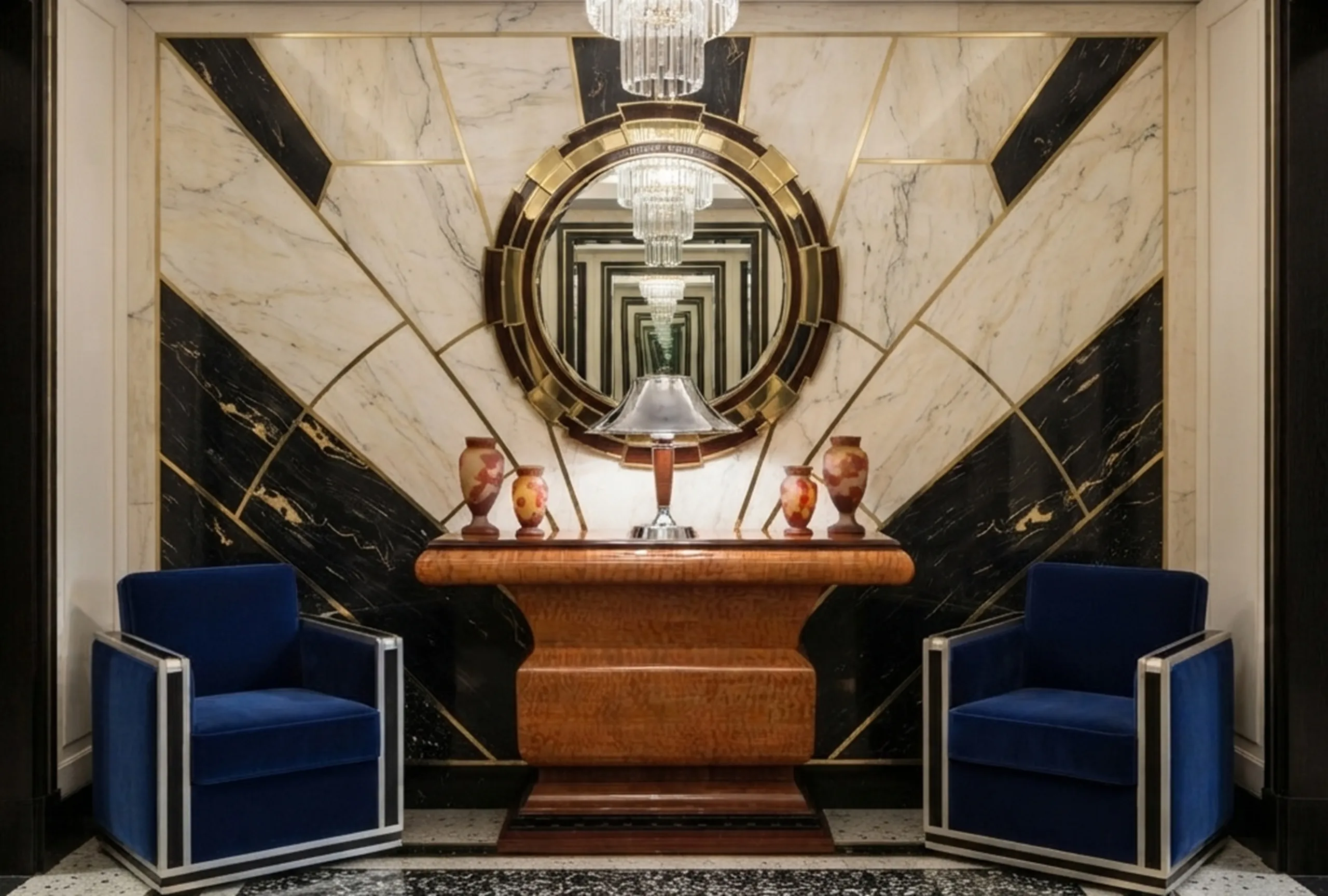 duas consoles antigas em um ambiente elegante