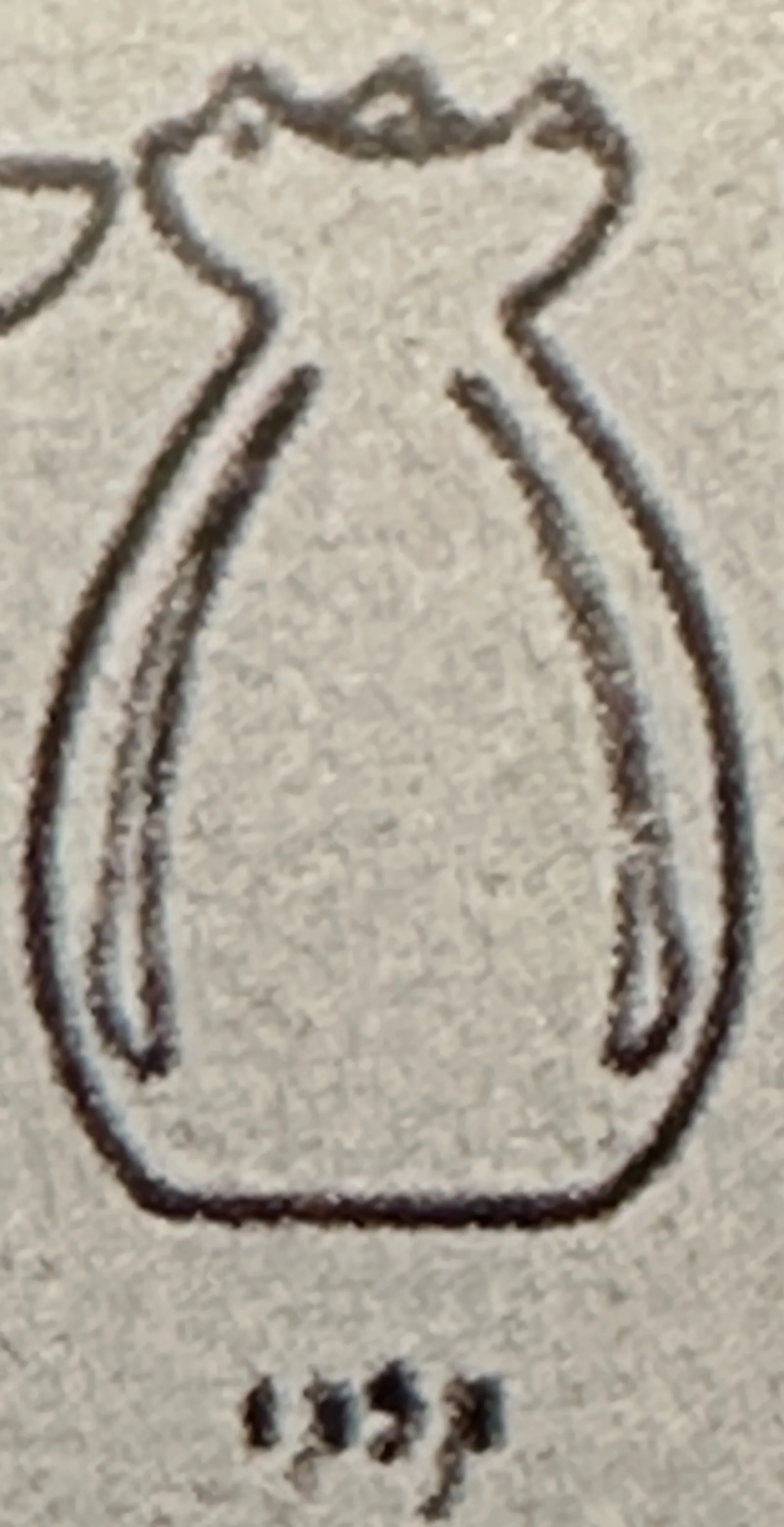 Antique glass featuring Schneider's signature, elegant design.