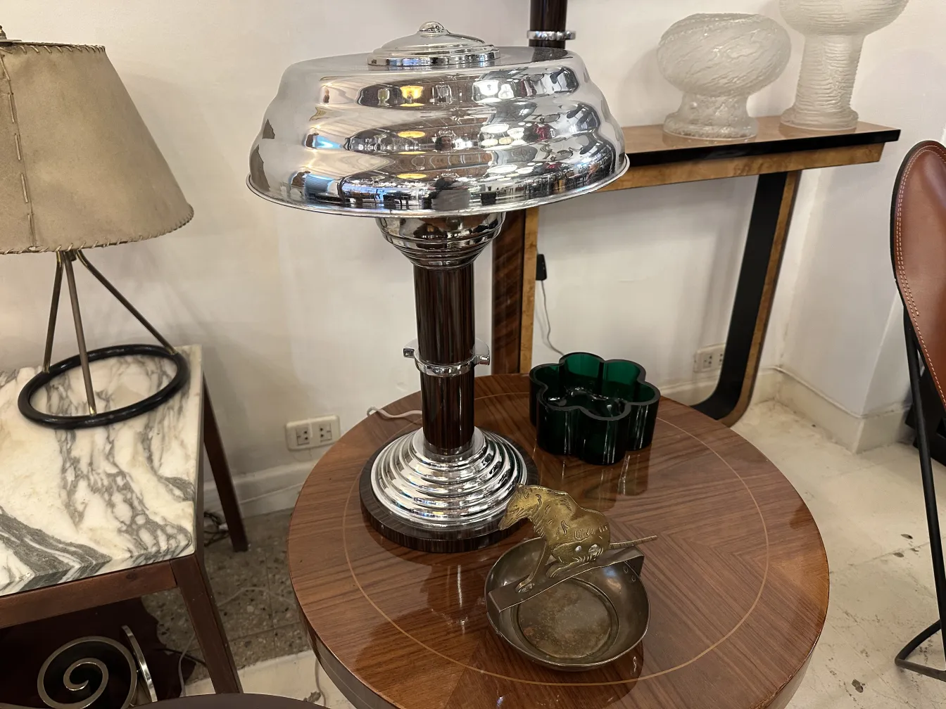 Tagliasigari antico con base rotonda e design di gatto