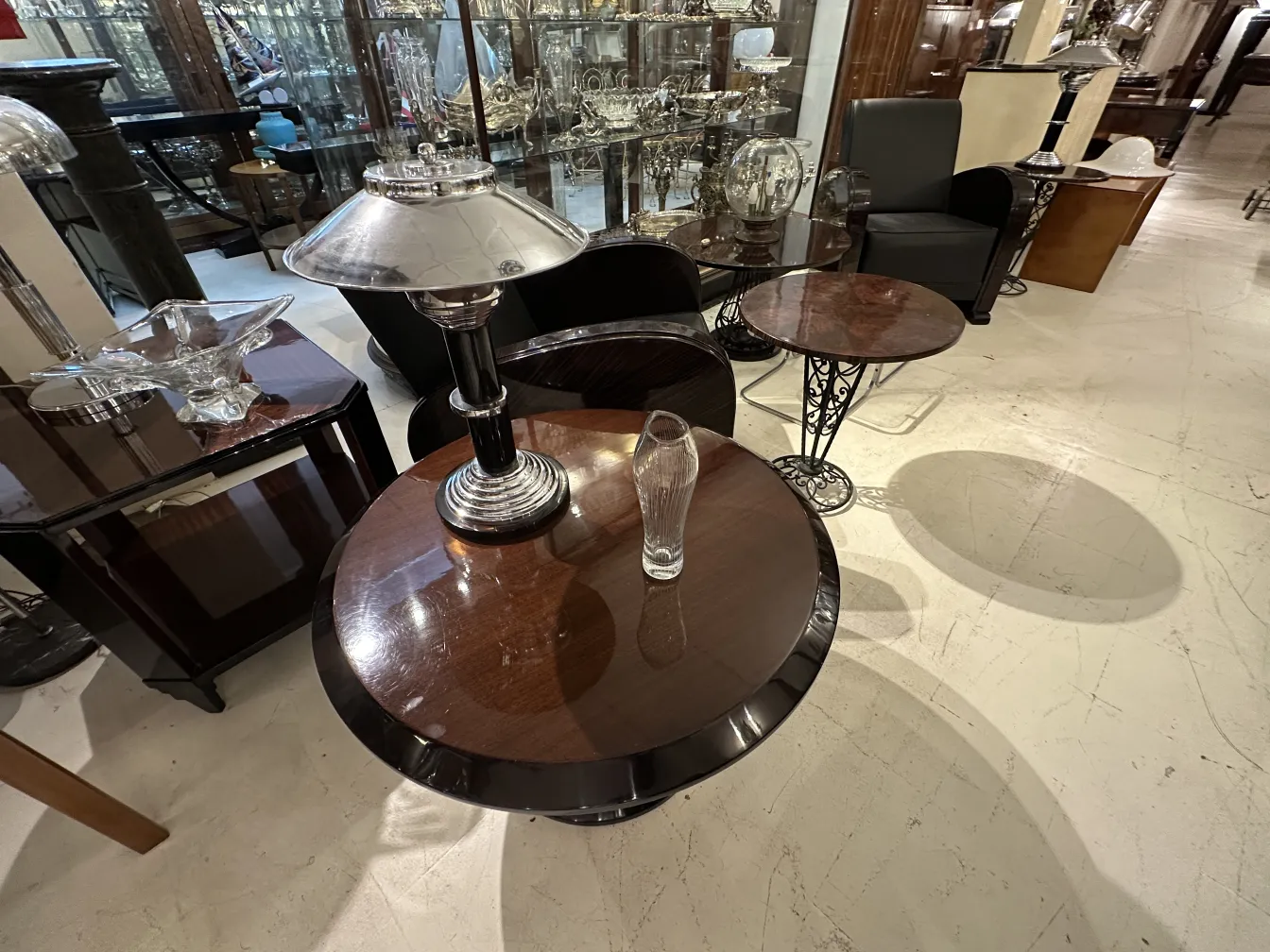 elegantes antikes signiertes glas von tapio wirkkala in stilvoller form