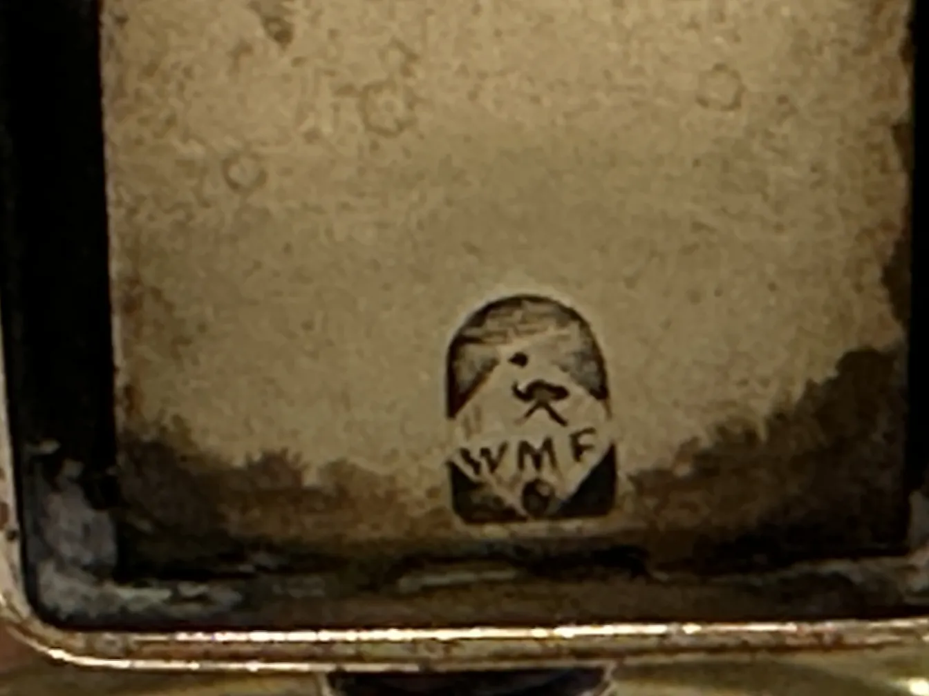 पुरातन राखदानी WMF सजावटी, गोल आकार.
