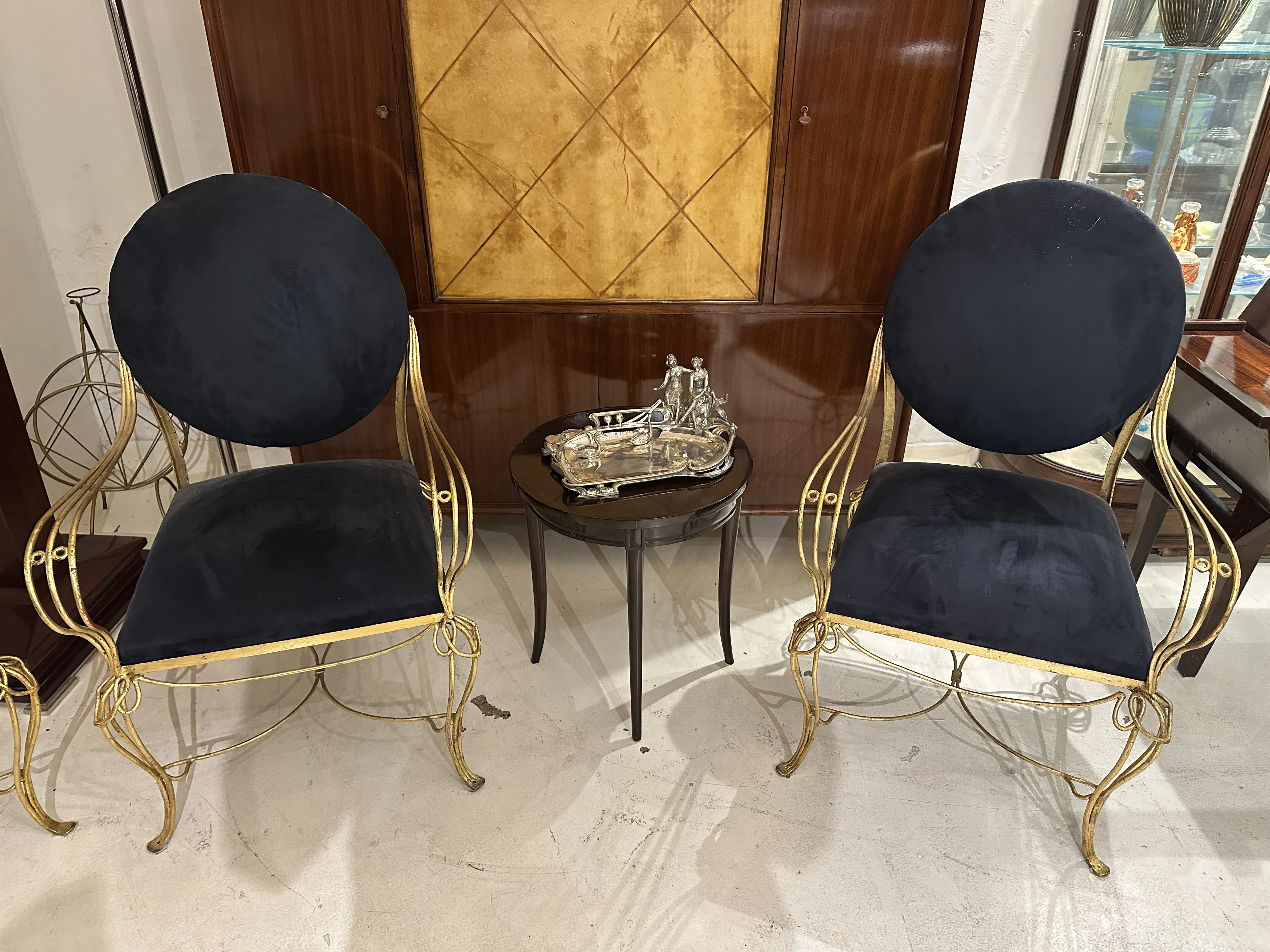 antikes Kartenfach WMF in einem Vintage-Ambiente