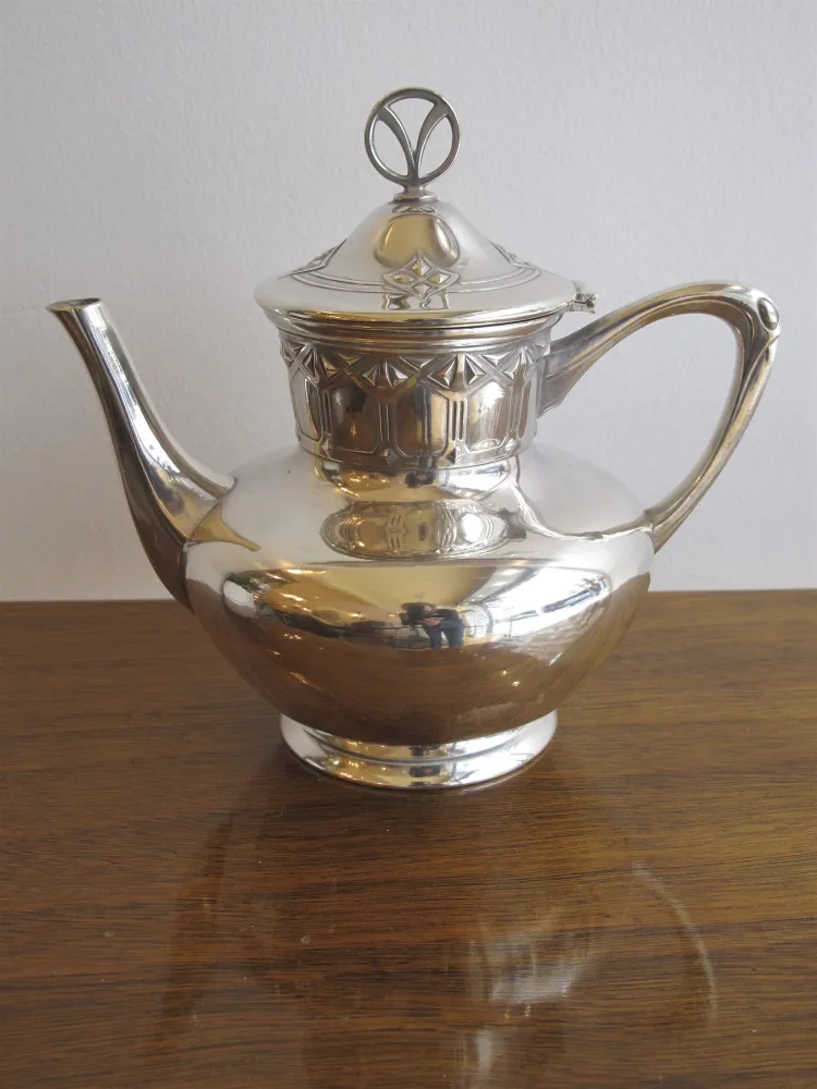 vintage tea set WMF with elegant design tray