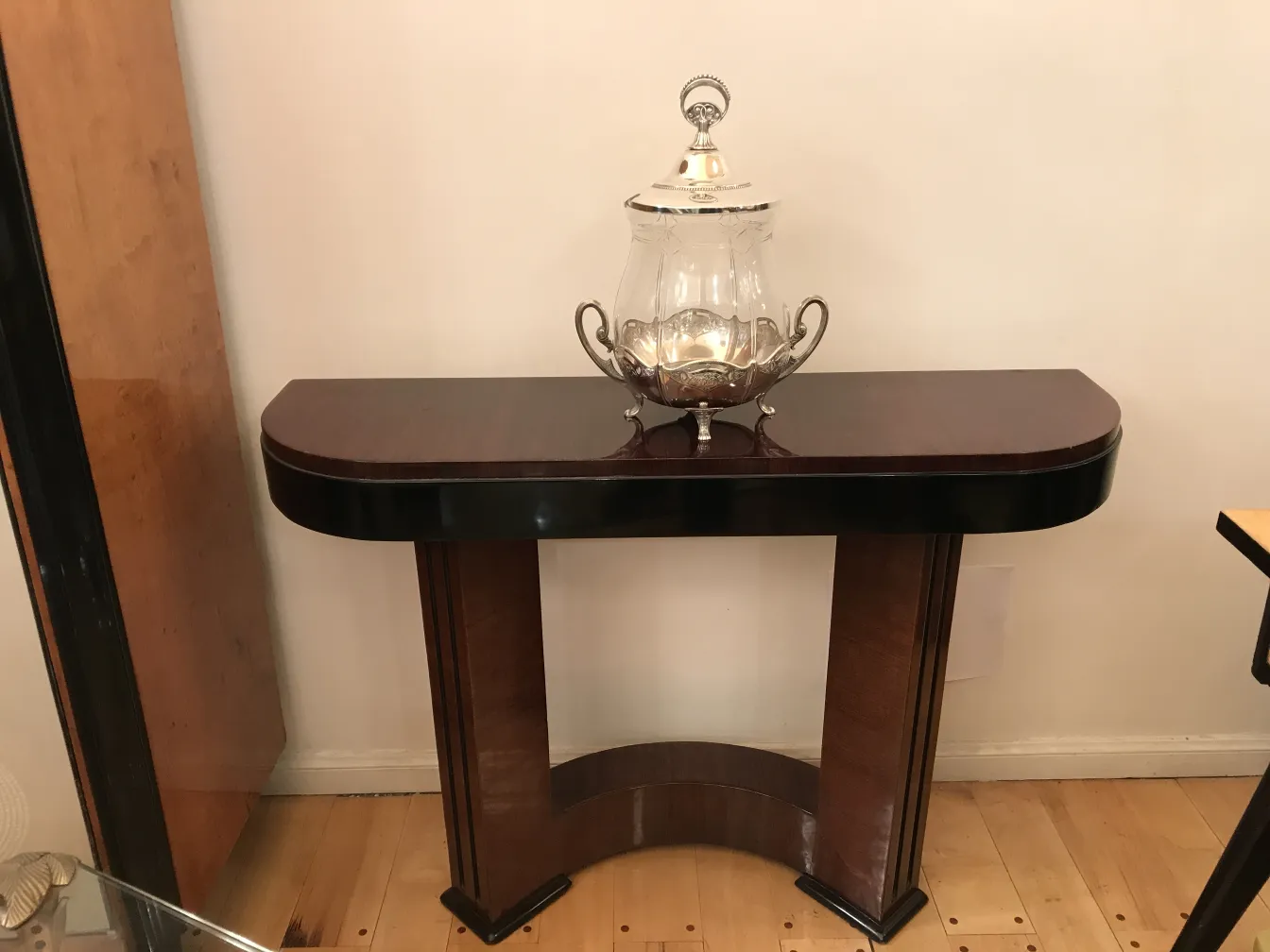 antique wmF punch bowl featuring elegant design and ornamental handles, perfect for special occasions.