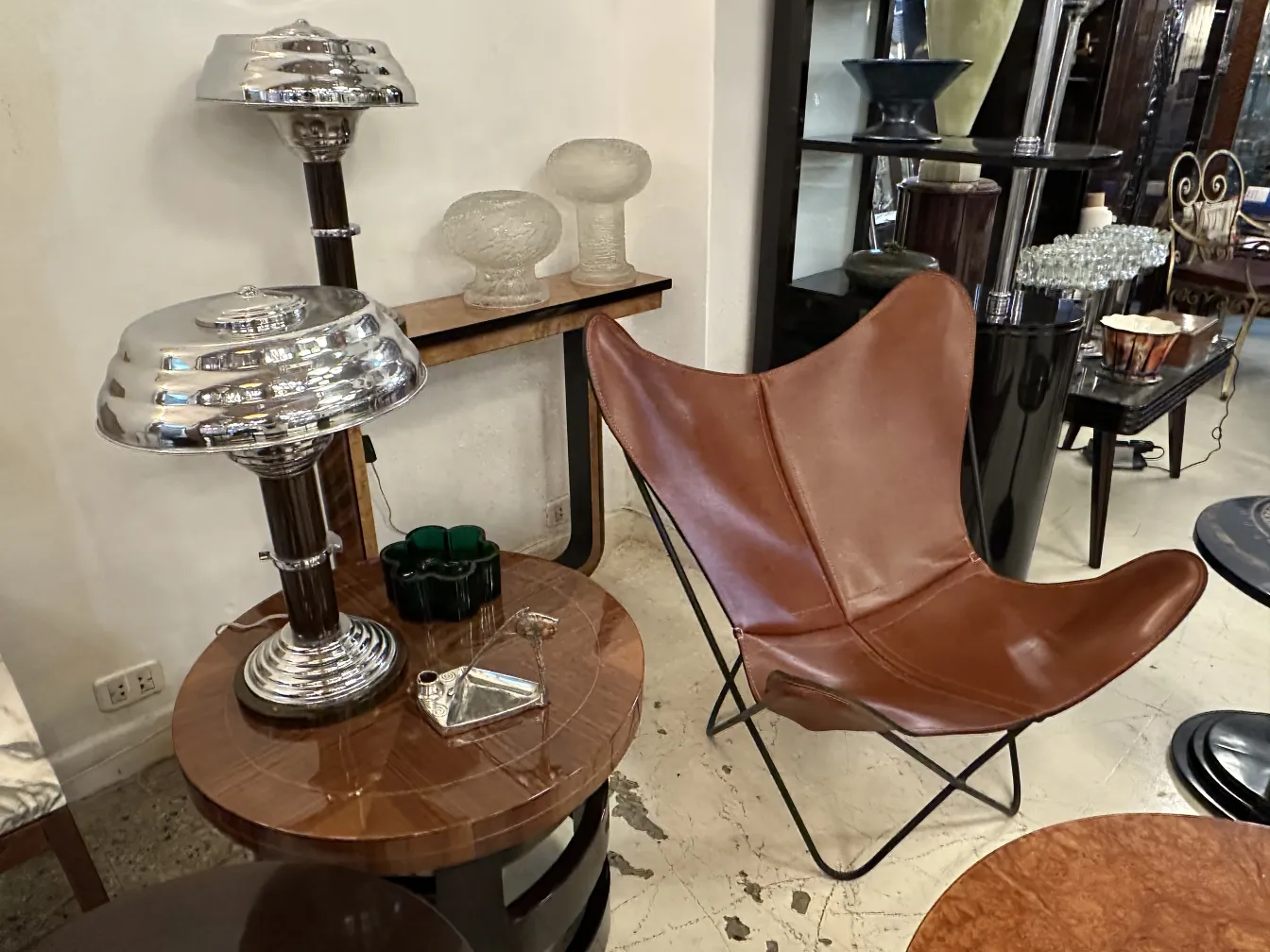 antique candelabra with decorative figure and artistic details
