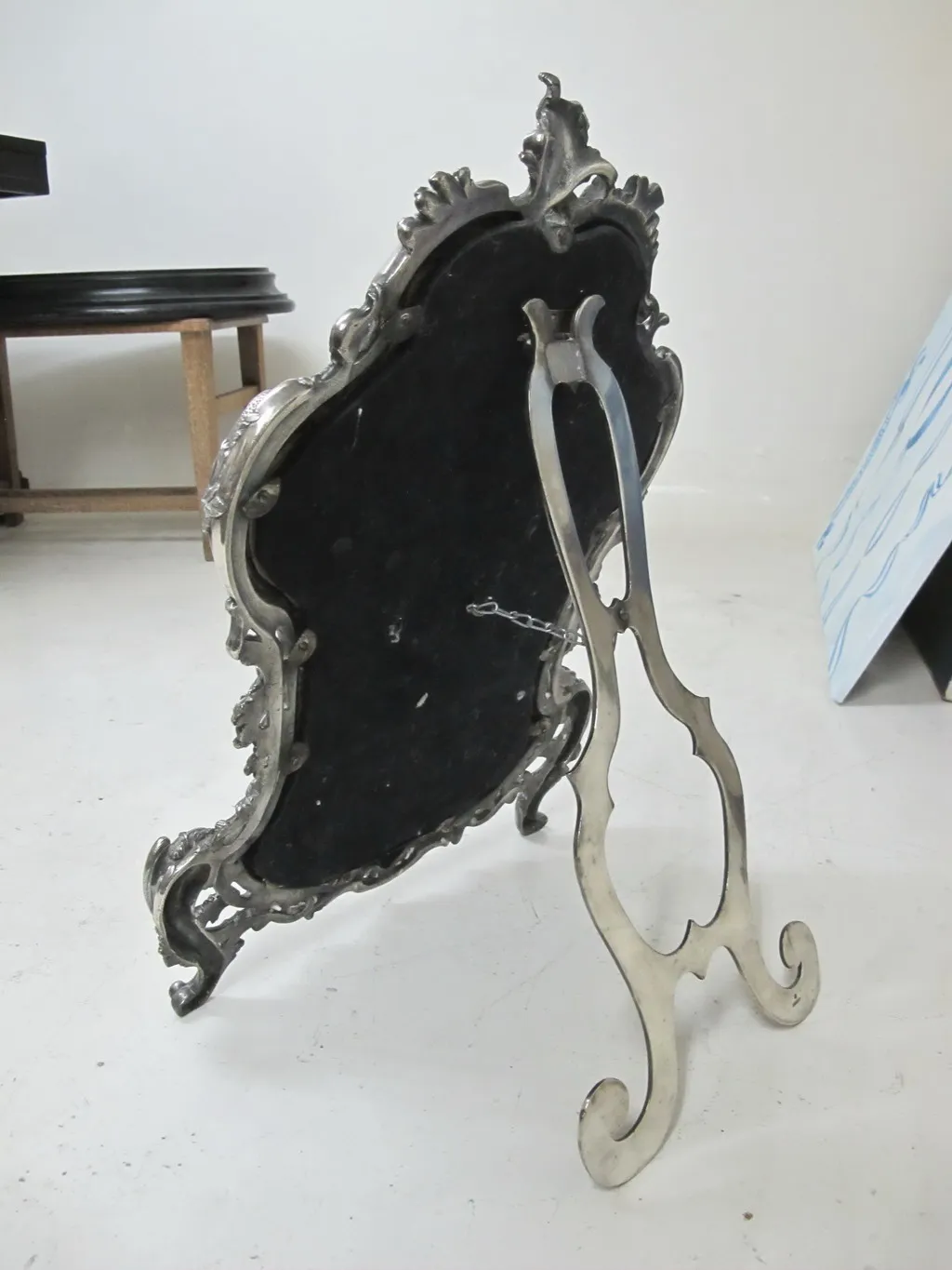 antique mirror with decorative frame and details