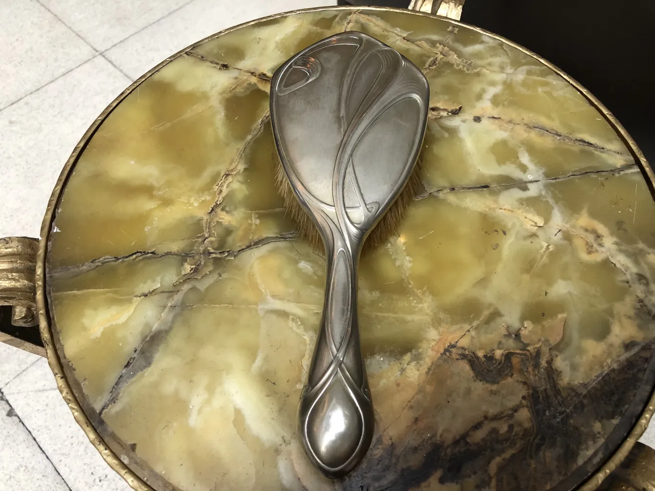 Старинное ручное зеркало с элегантным дизайном