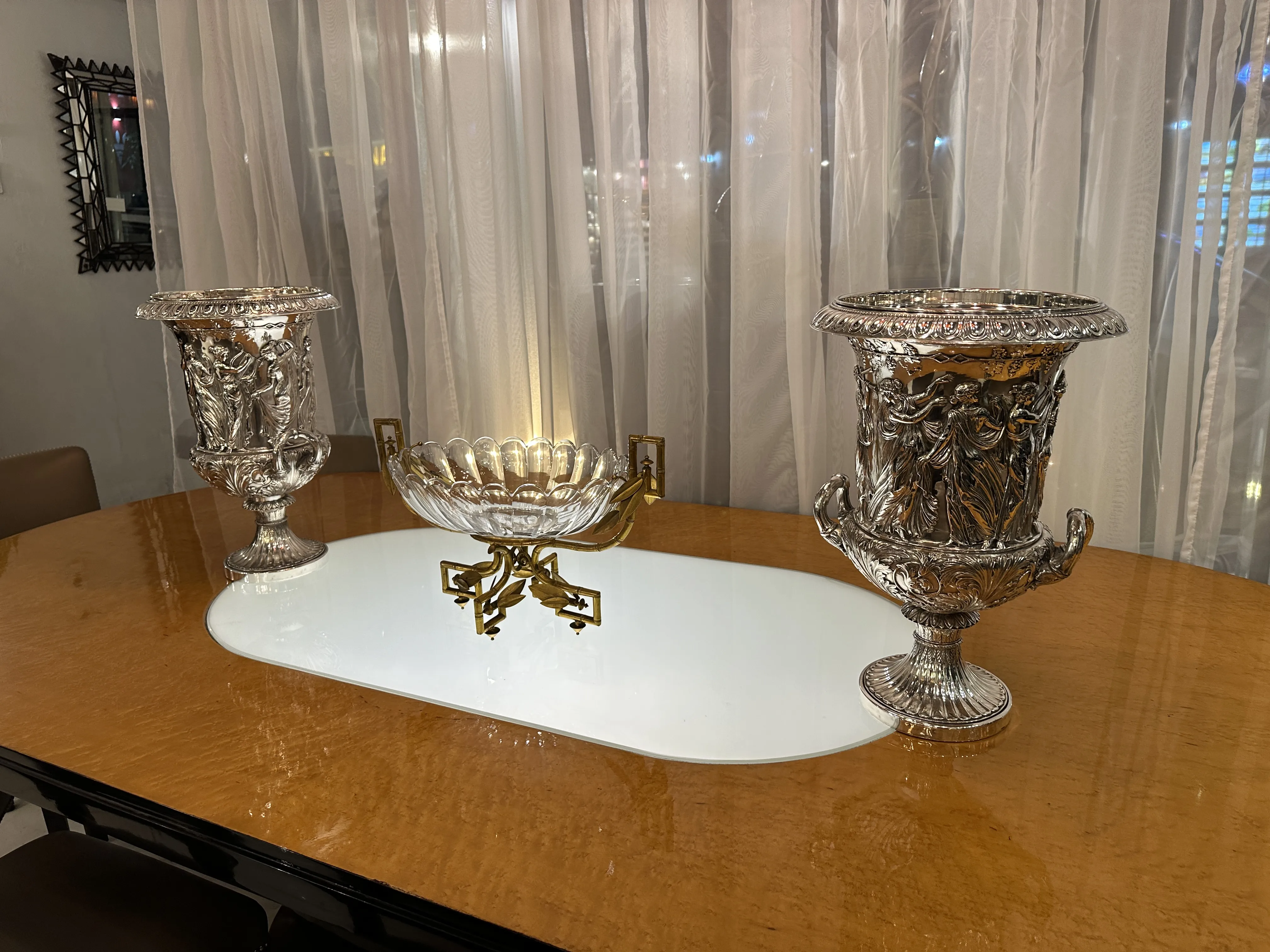 Set di 2 raffreddatori per champagne antichi WMF con ornamenti