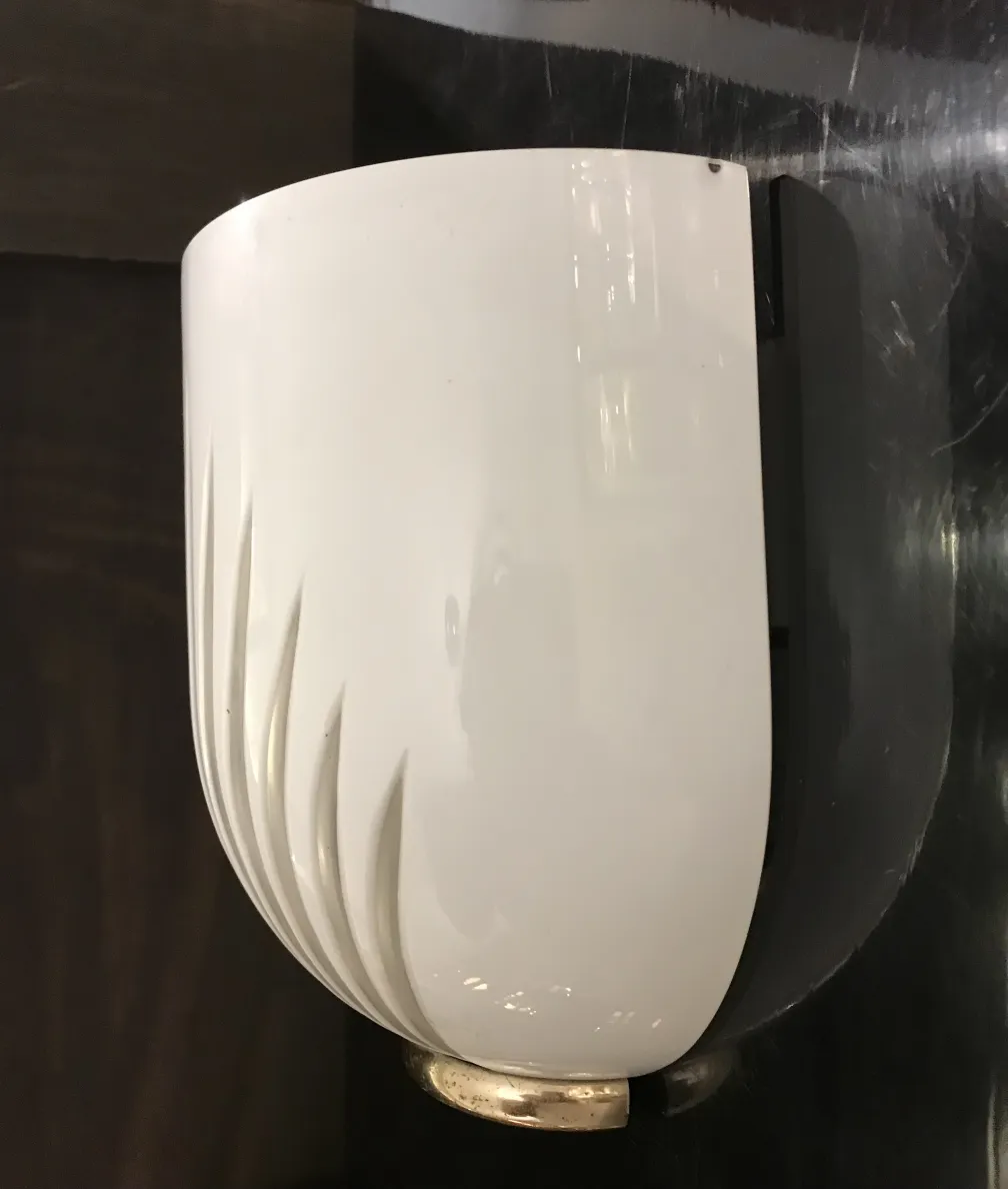 applique da parete antiche bianche, design curvo elegante che aggiunge fascino vintage