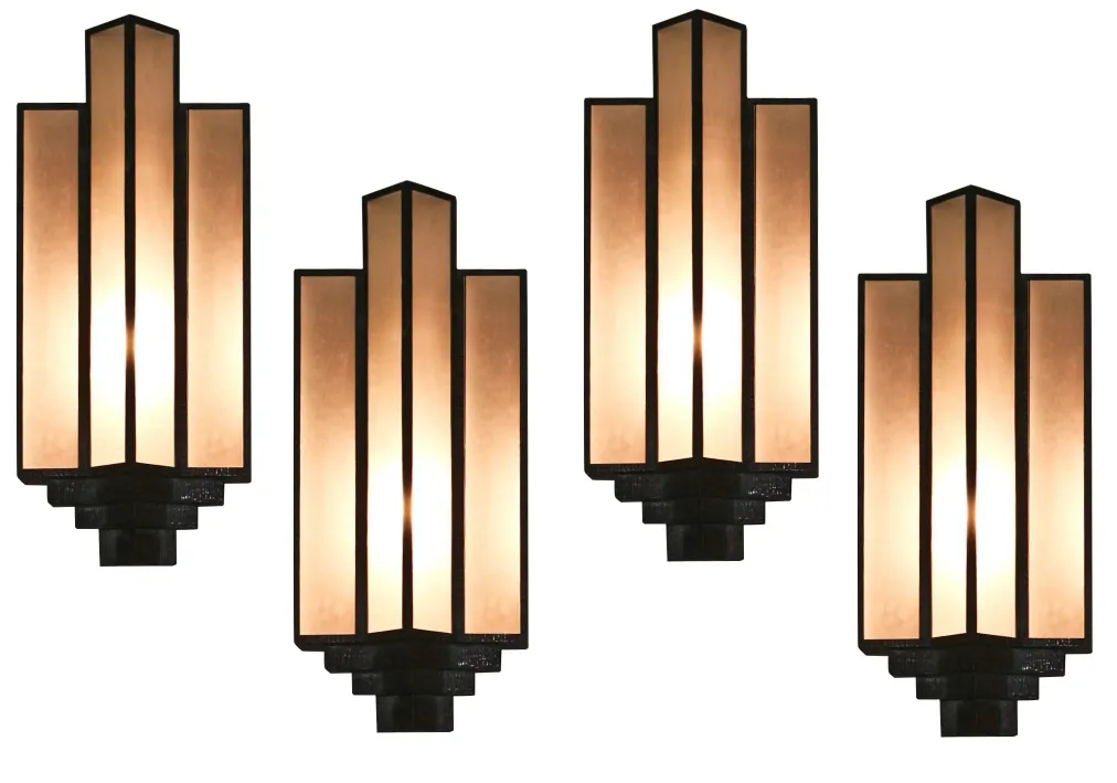 Pair of antique sconces with classic design, enhancing a cozy atmosphere.