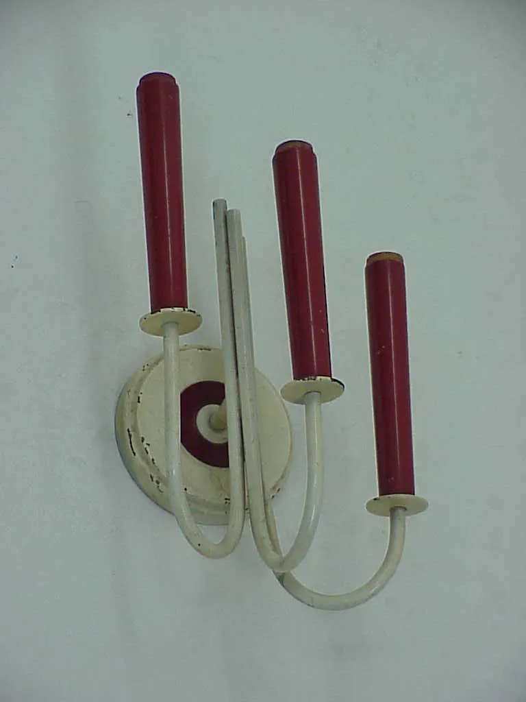 élégante paire d'appliques anciennes avec bras courbés