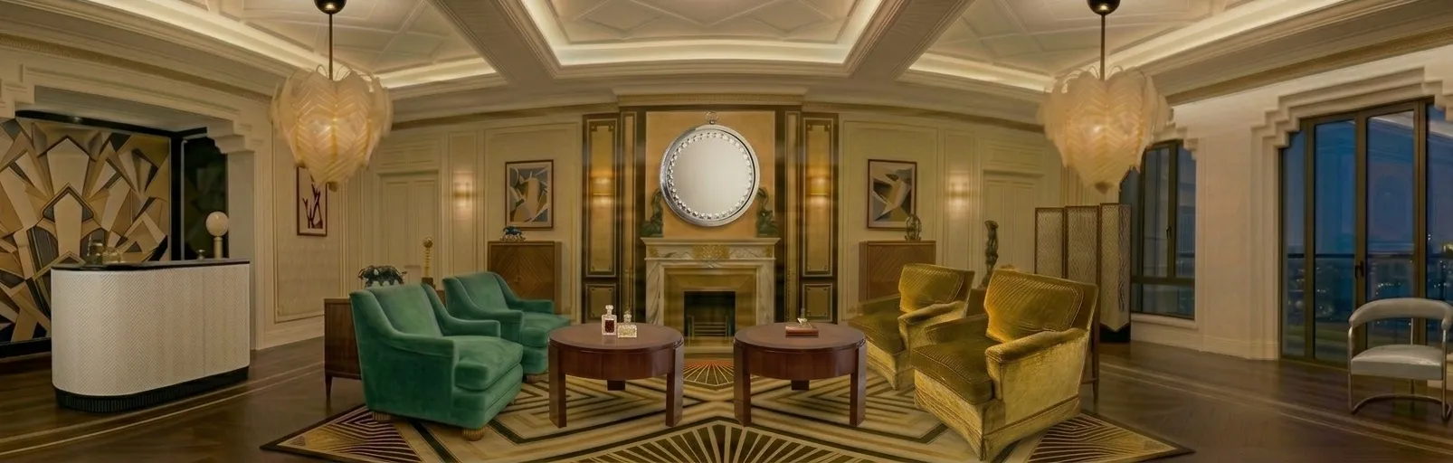 Mesas ratonas antiguas con un estilo elegante en el salón