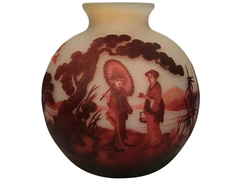 Verre signé (Muller Freres) (français)