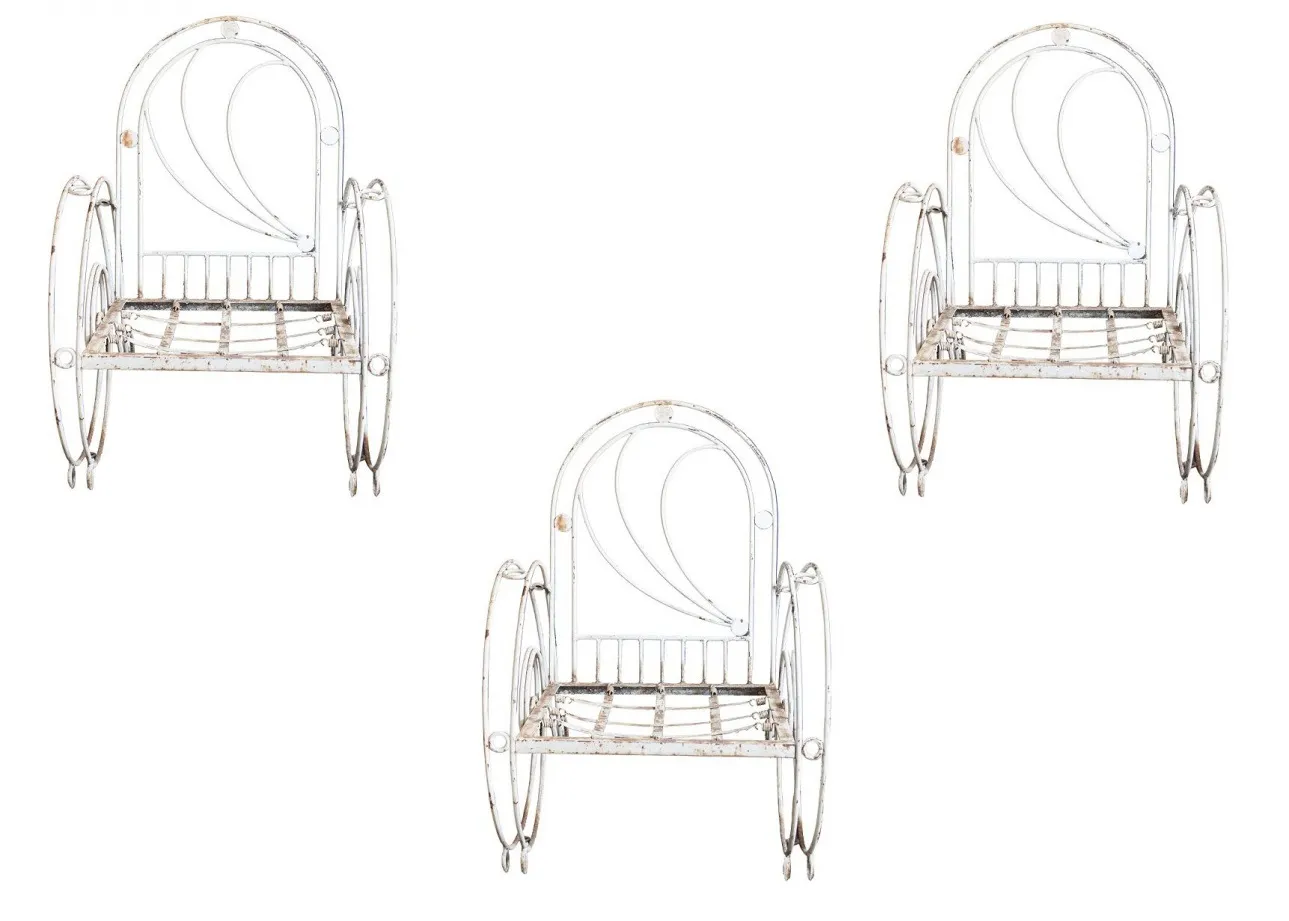 3 Fauteuils de Jardin