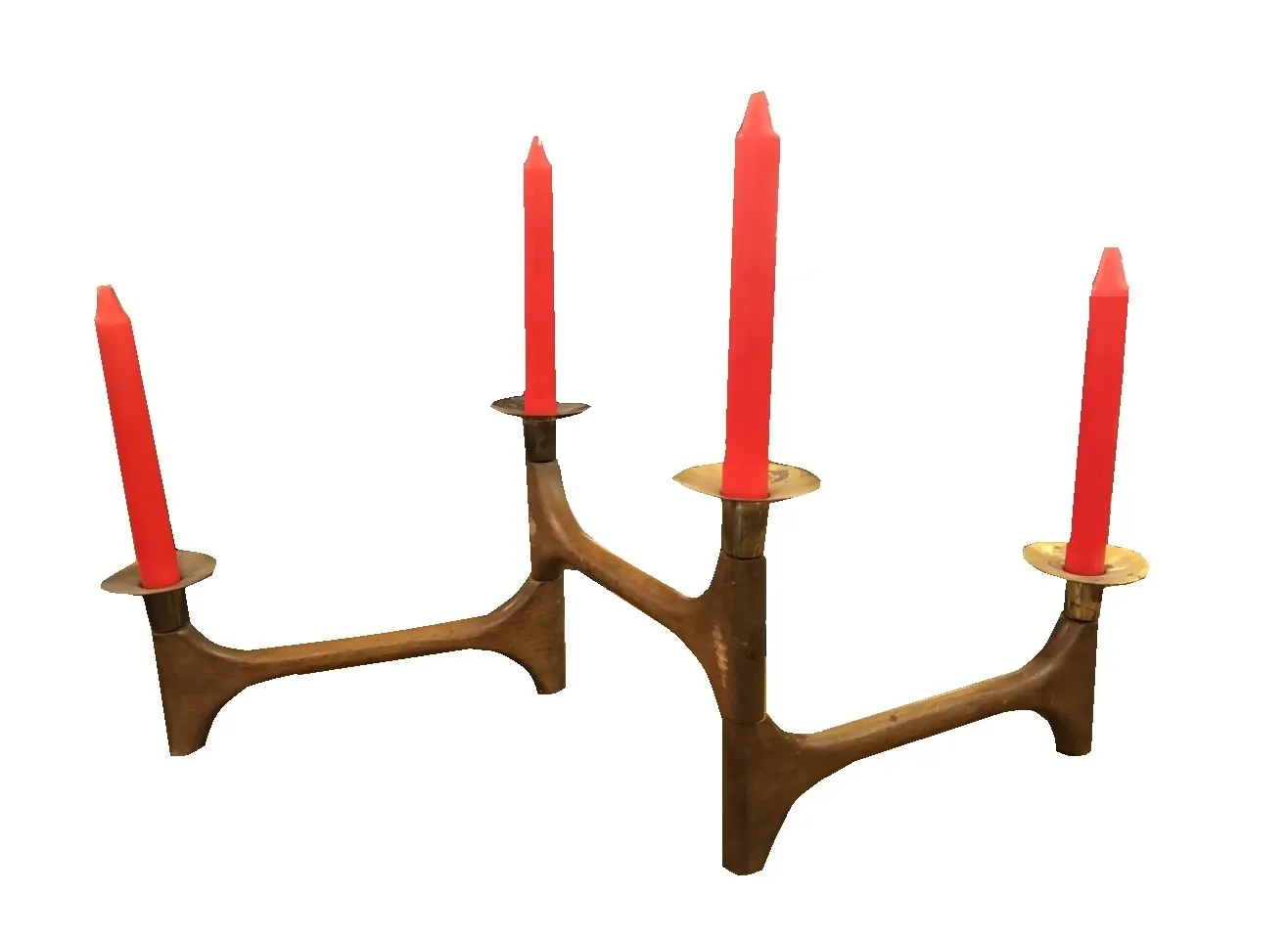 candelabra kun tiri red candles in holders