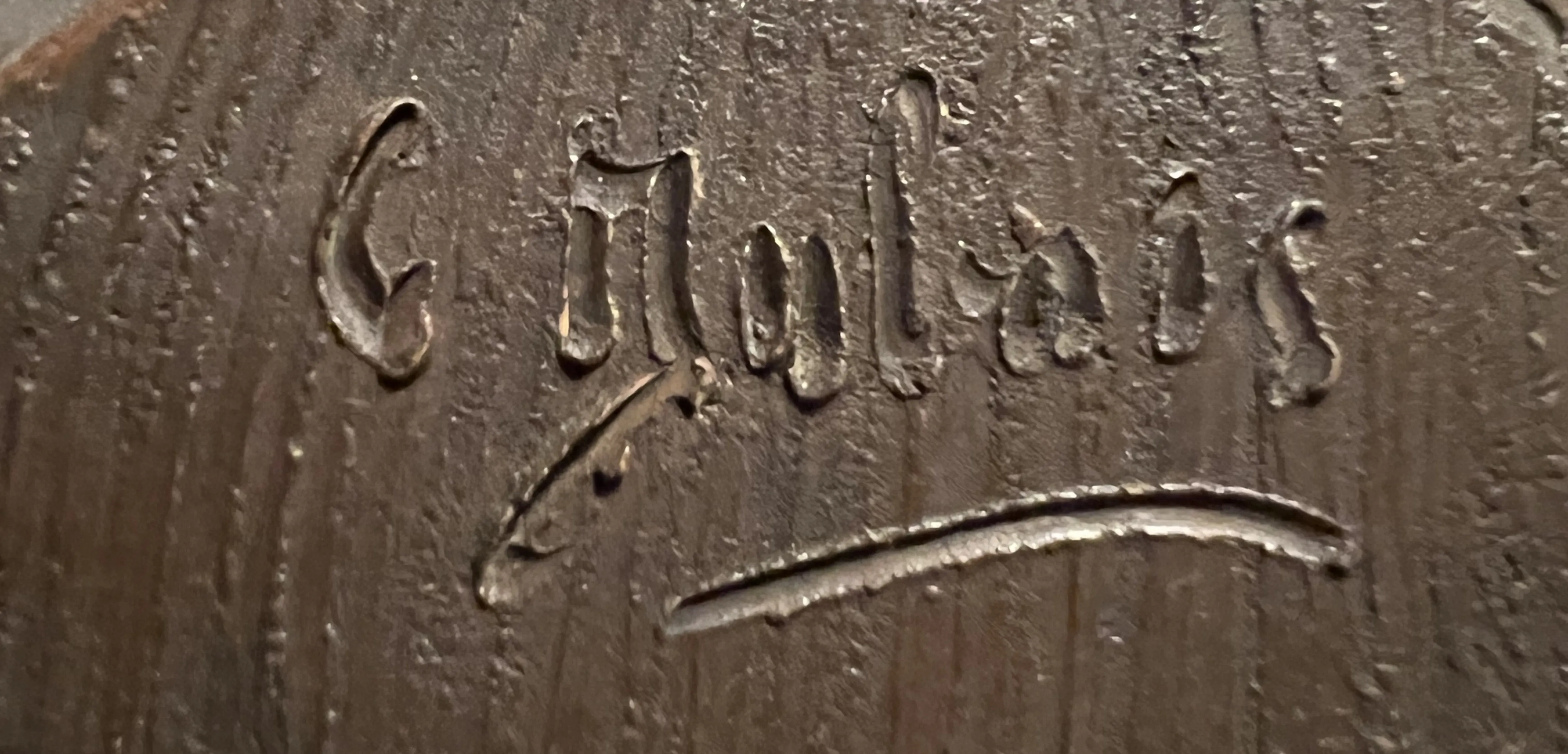 प्राचीन मुद्रण C. Mulais, प्रसिद्ध अंकन के साथ